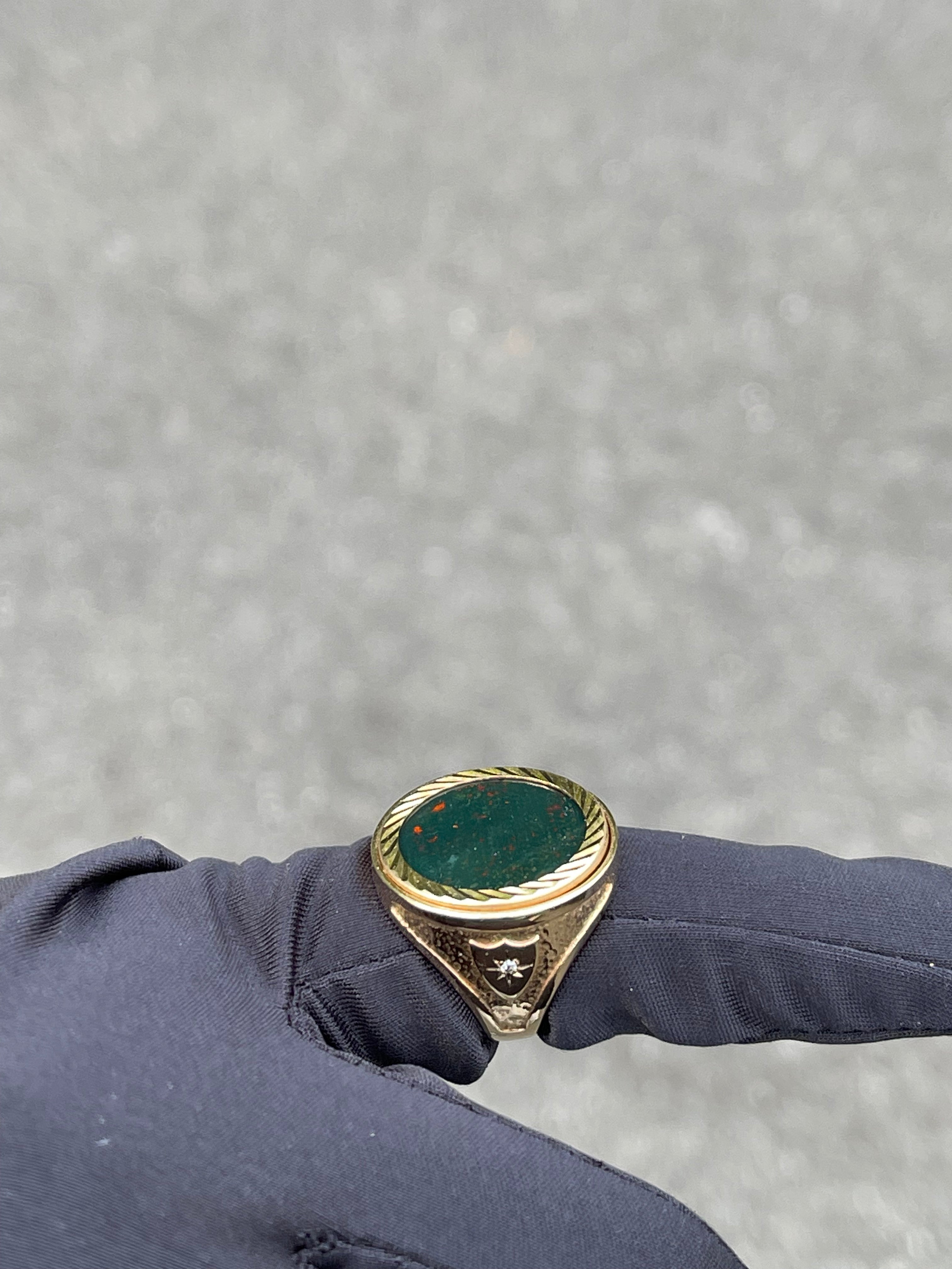 Bloodstone Half Sovereign With Diamonds Original Allure