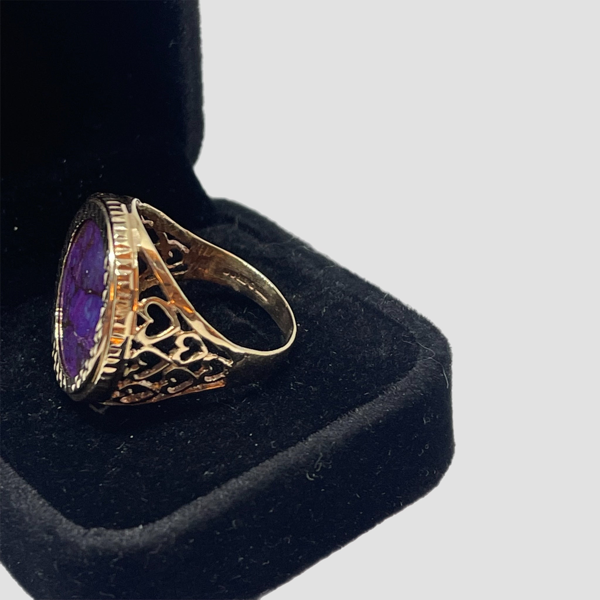 9ct Purple Copper Stone Half Sovereign Original Allure