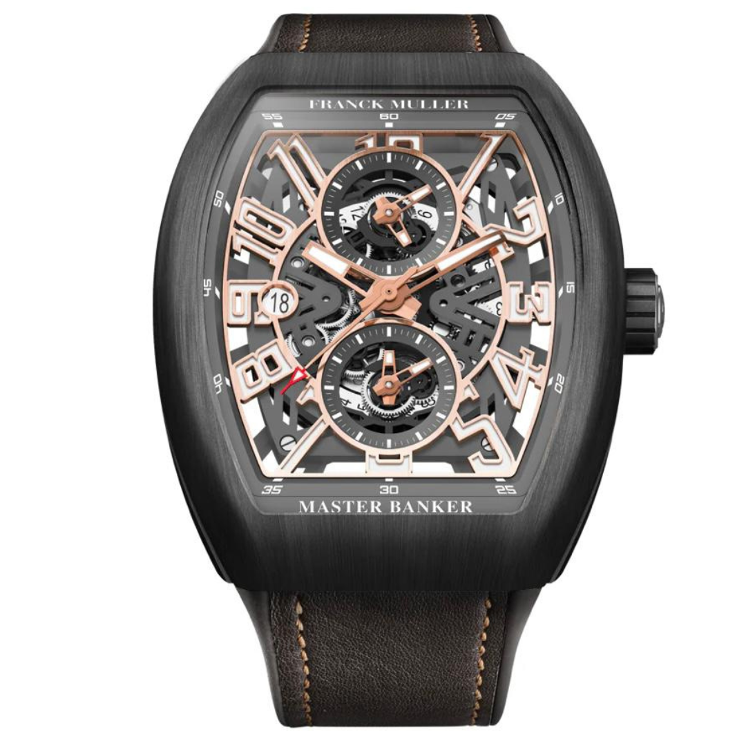 FRANCK MULLER Vanguard Master Banker C Black Titanium FABRIX1