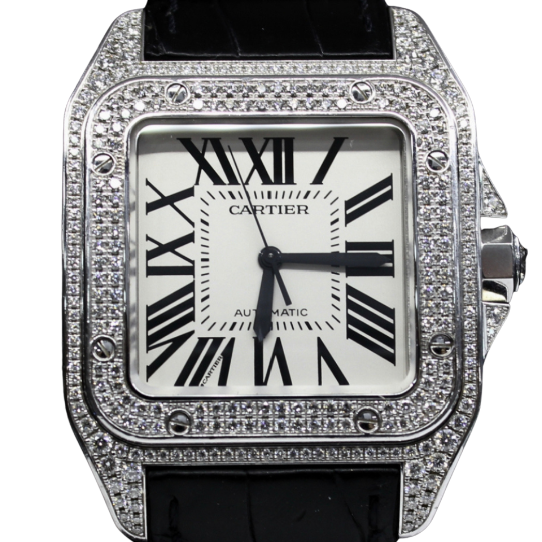 Cartier Santos Afterset Diamonds - 2016 FABRIX1