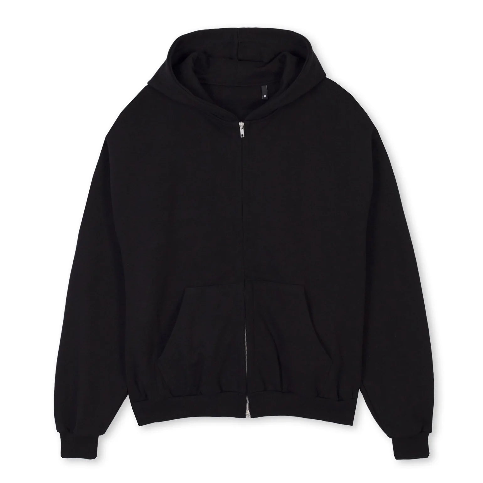 Black Oversized Zipped Hoodie Original Allure