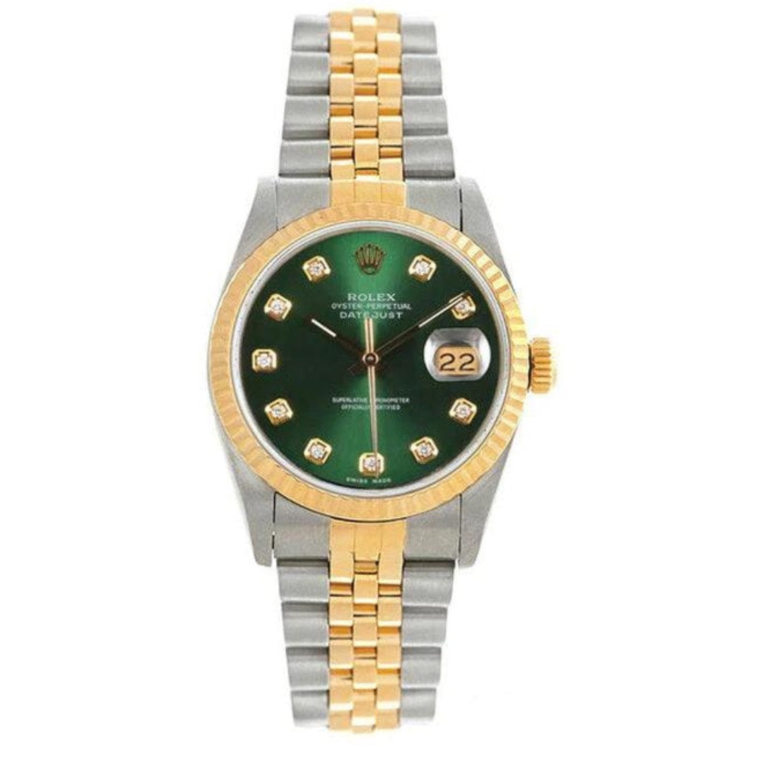 Rolex Datejust Afterset Diamond Green Dial 1980’s FABRIX1