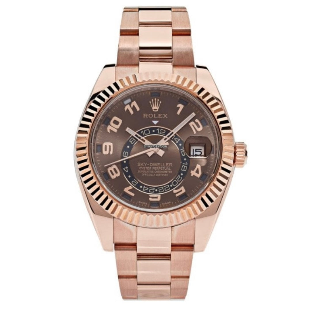 Rolex Skydweller Rose Gold 42MM Chocolate Arabic Dial - 2019 FABRIX1