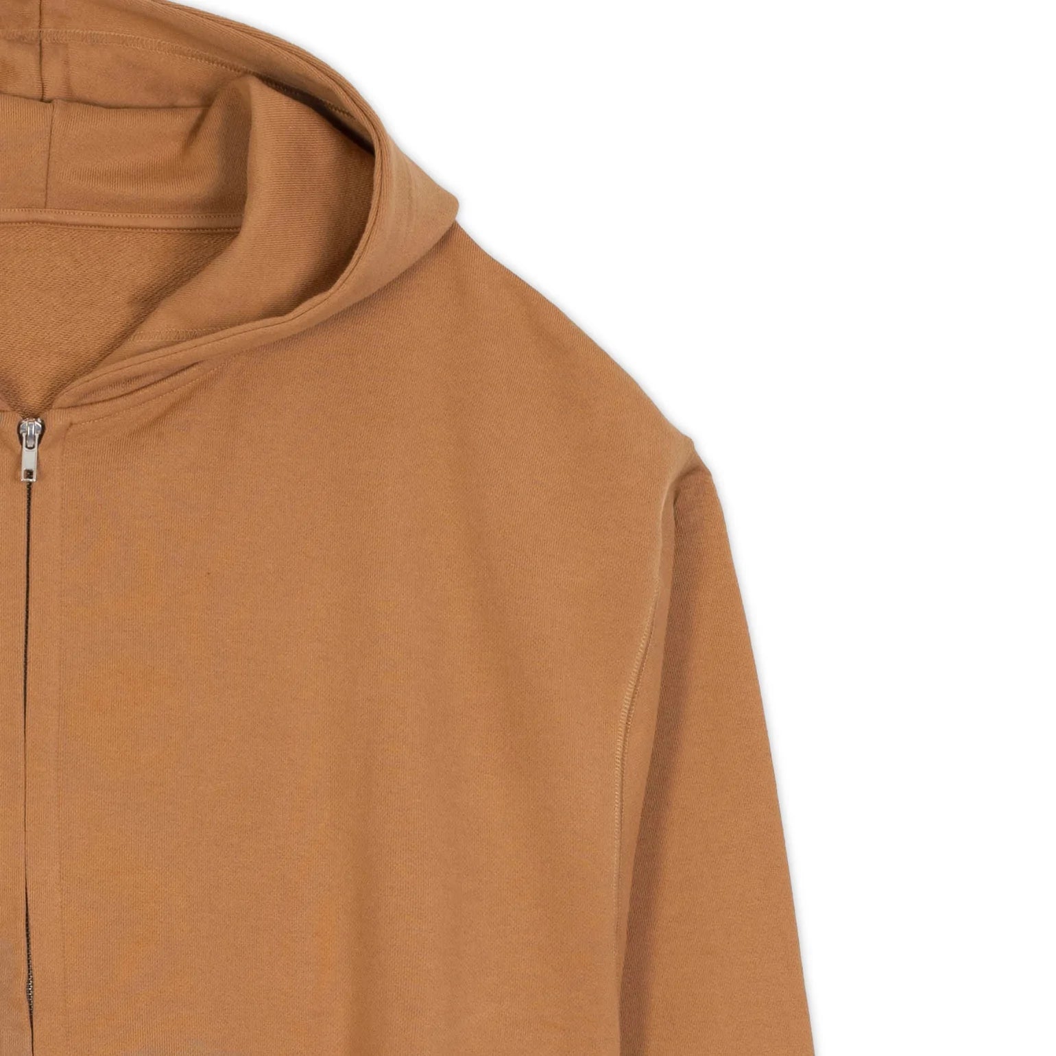 Camel Oversized Zipped Hoodie Original Allure