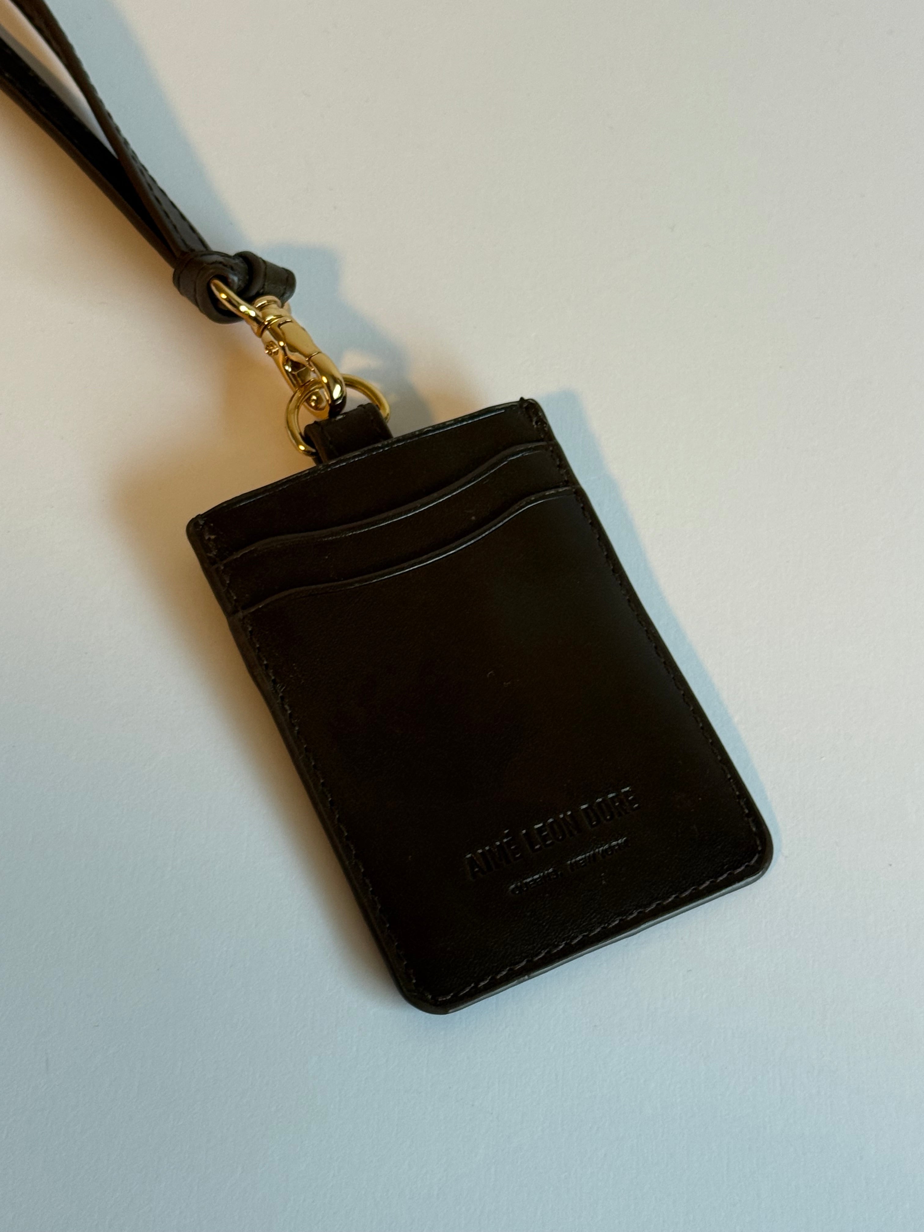 Aime Leon Dore Debossed Logo Leather Card Holder