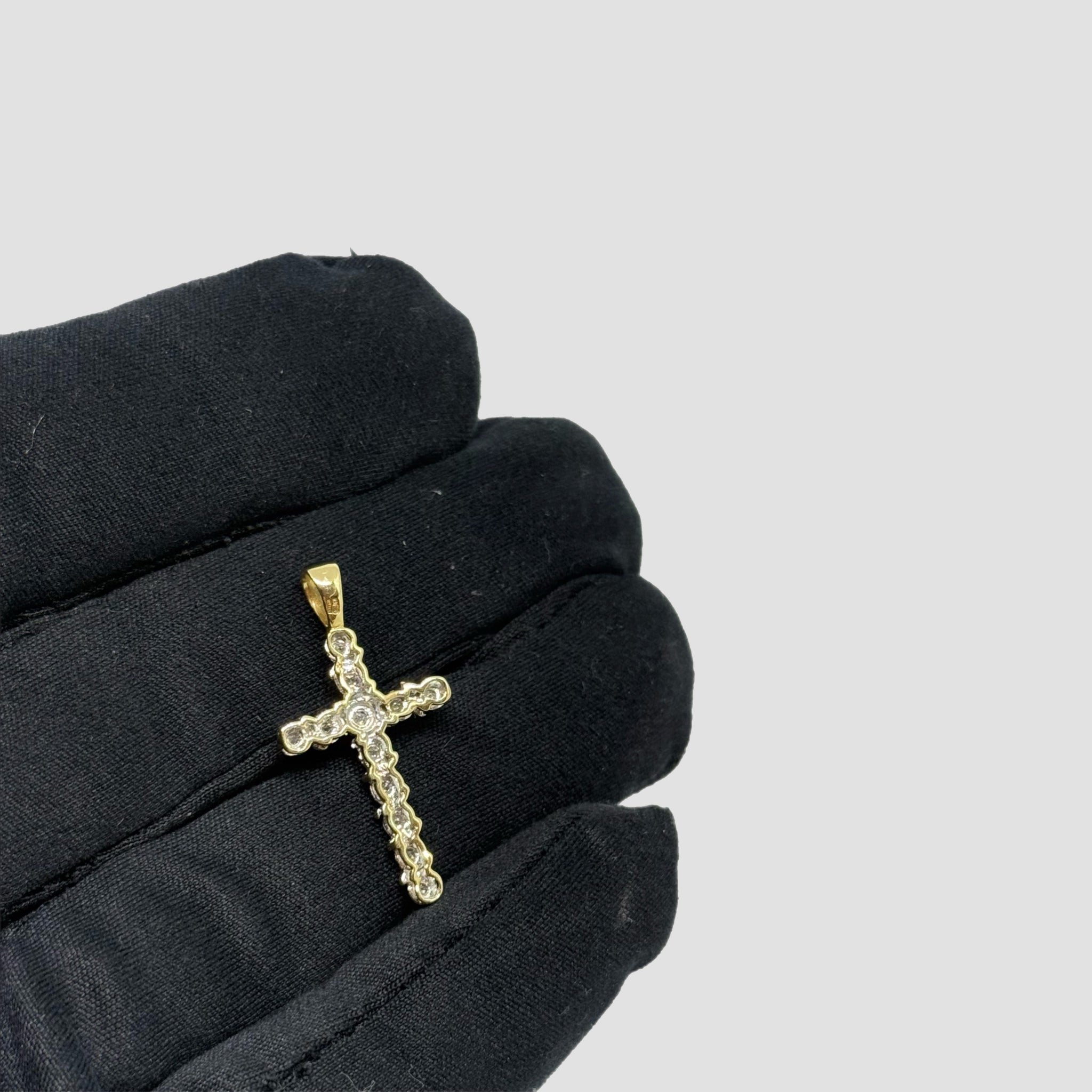 9ct Diamond Cross Pendant