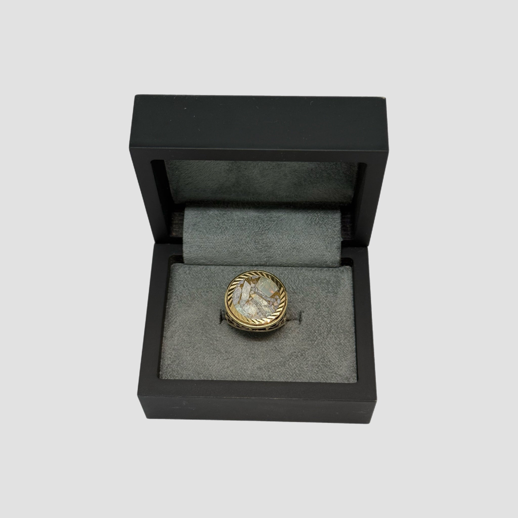 9ct Stone 1/10 Krugerrand Ring