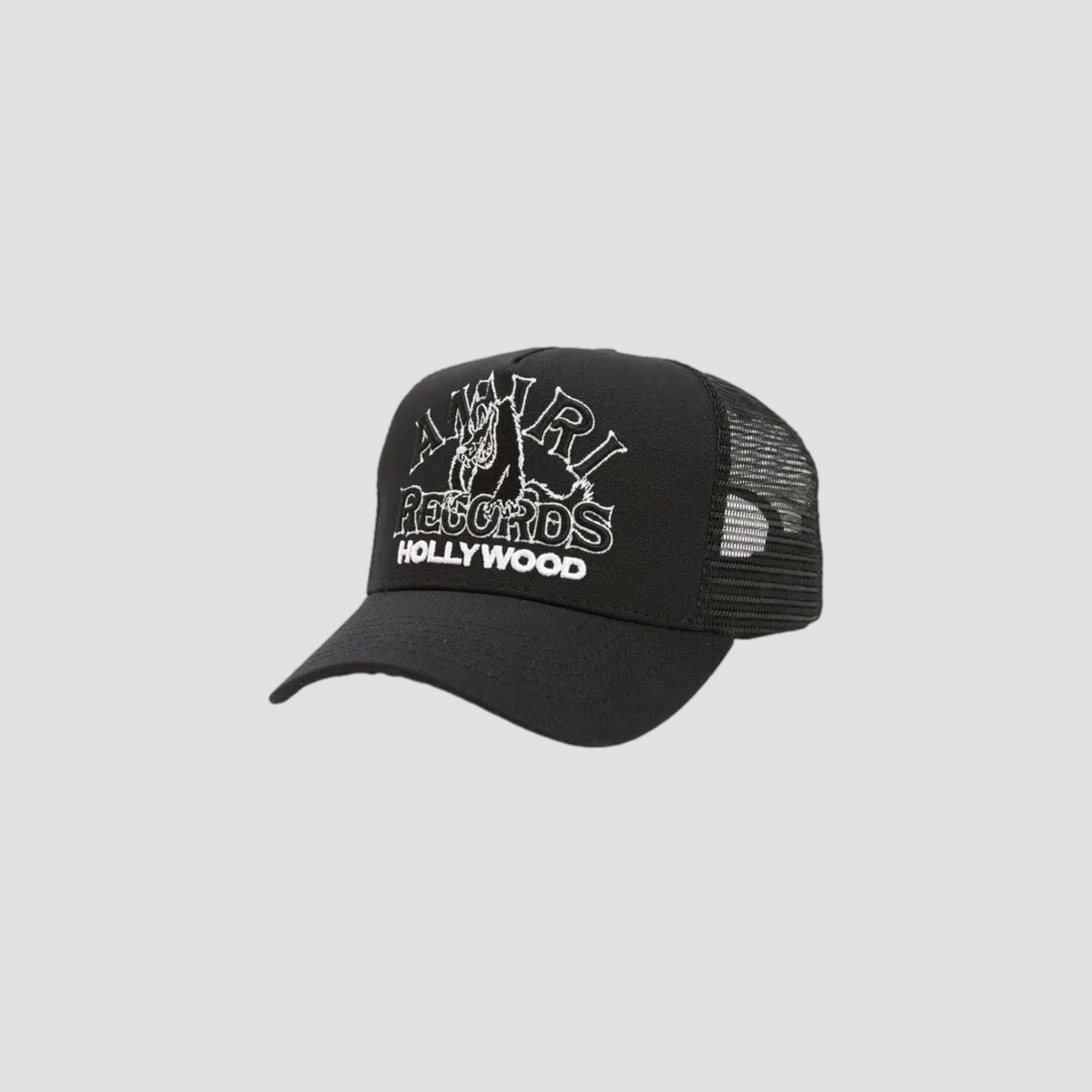 Amiri Records Wolf Logo Trucker Hat