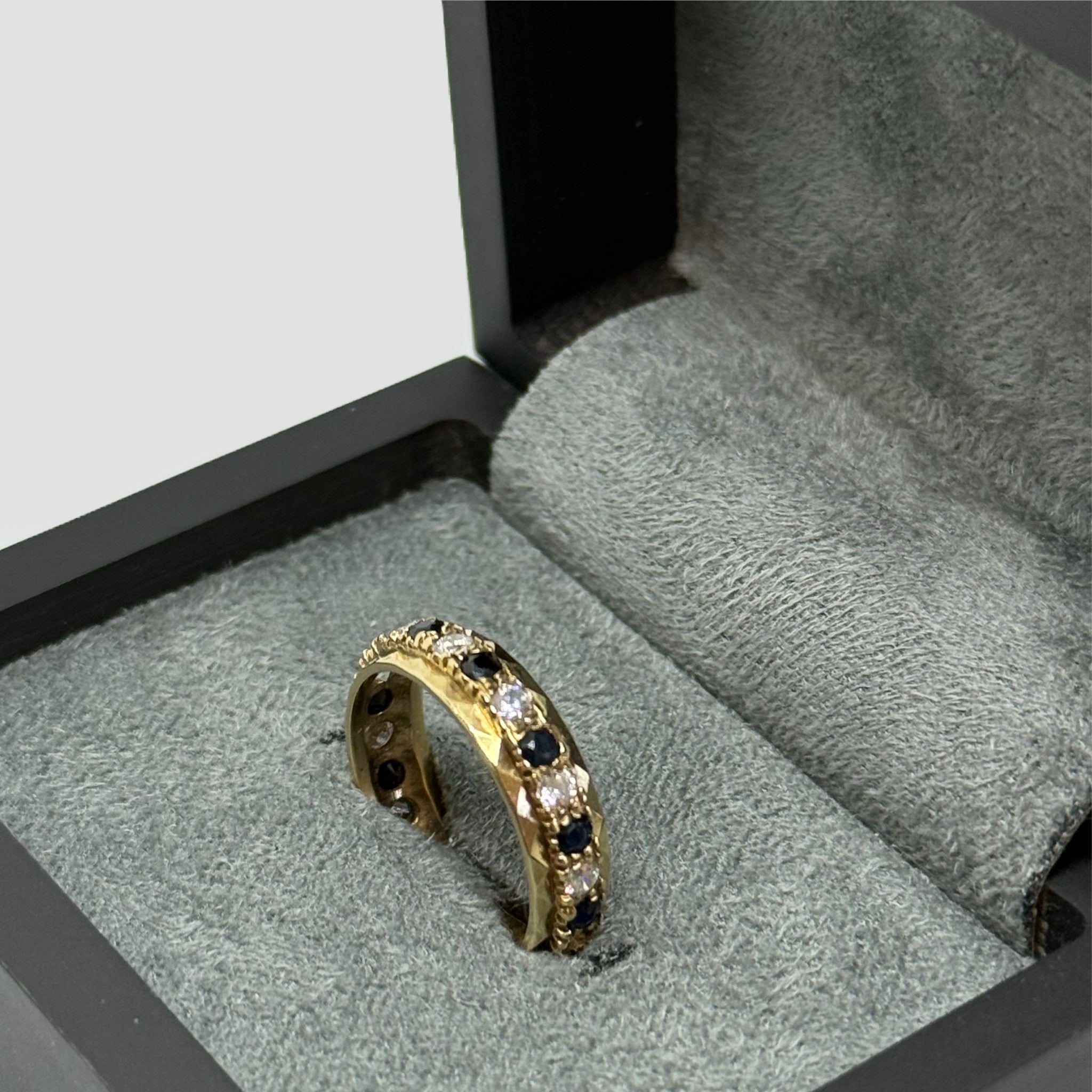 9ct Sapphire CZ Full Eternity Ring