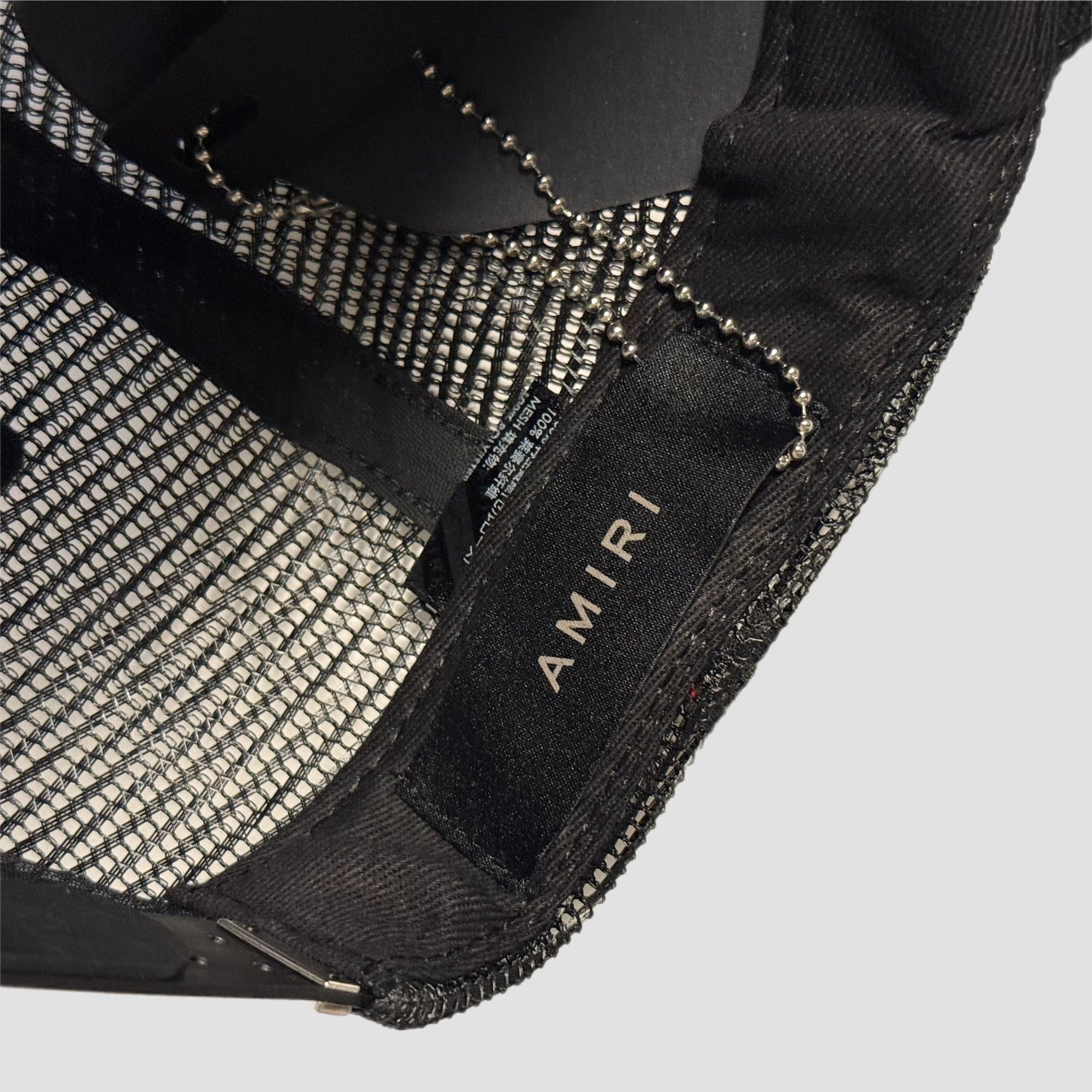 Amiri Records Wolf Logo Trucker Hat