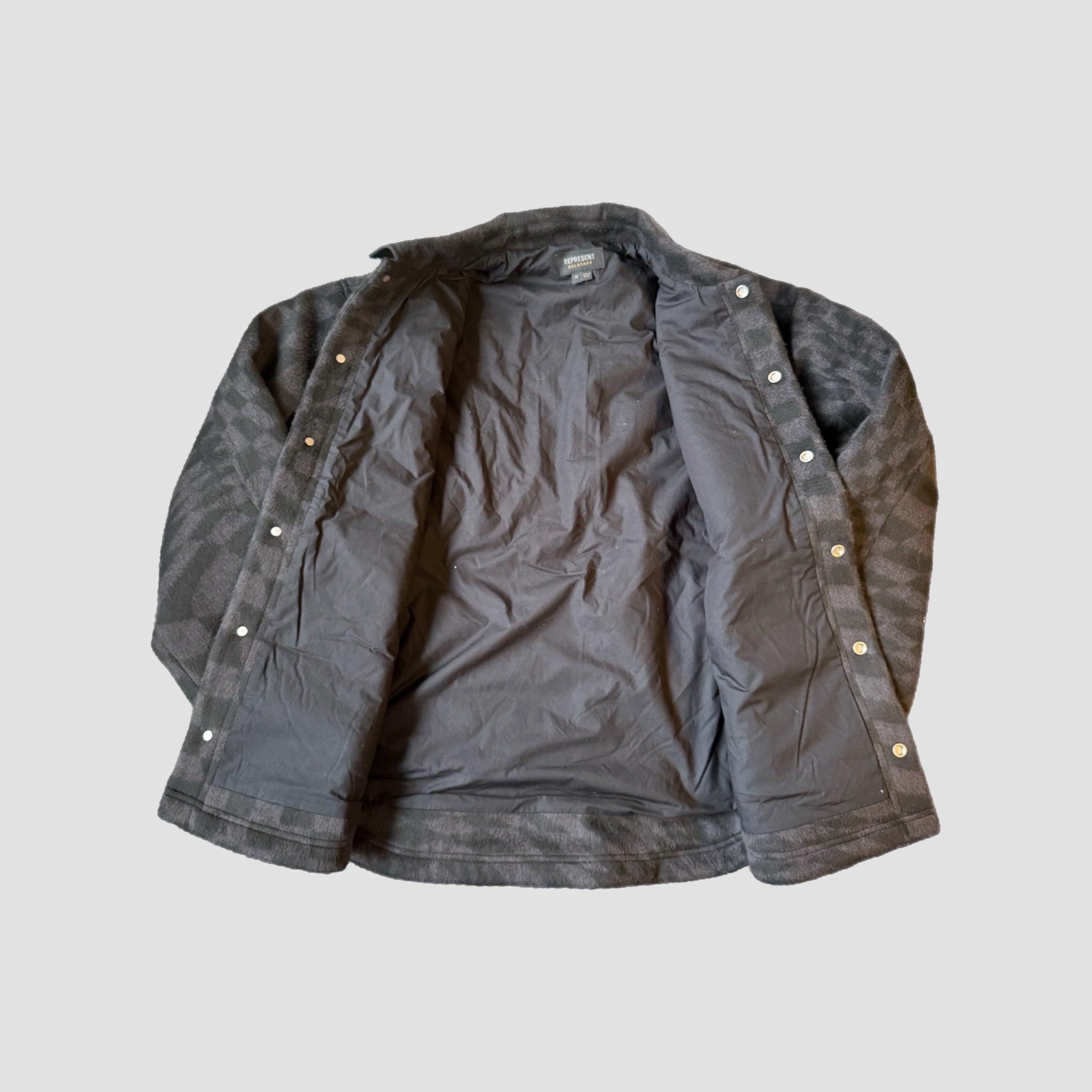 Represent X Belstaff Checkerboard Wool Overshirt/Jacket