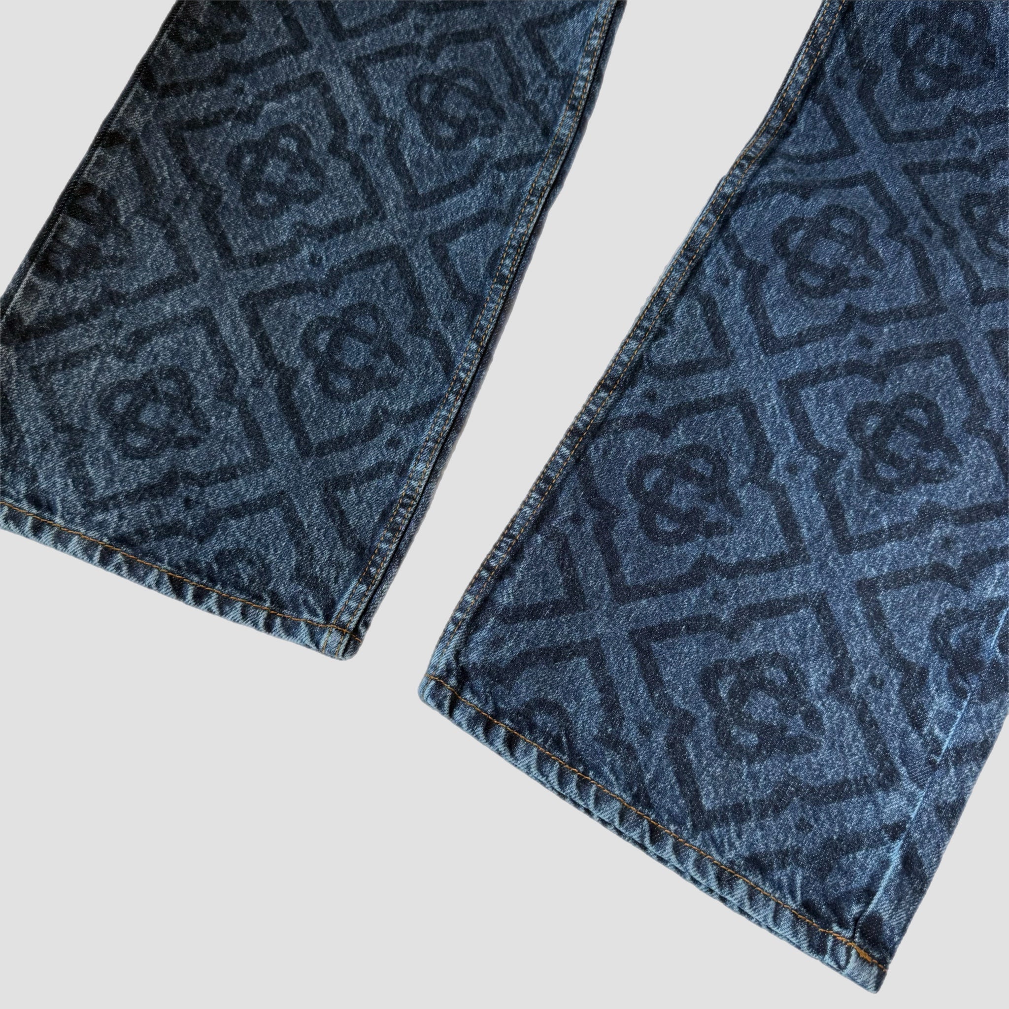 Casablanca Laser Monogran Denim Jeans