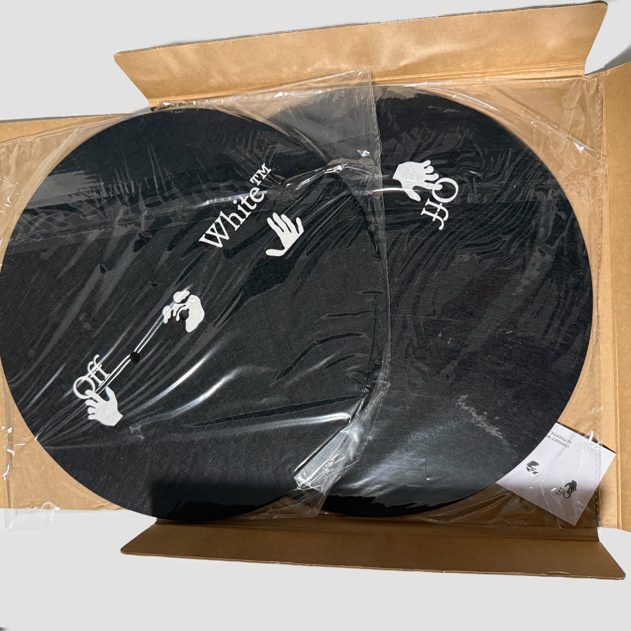 Off-White Man Swim Vinyl Slipmat Set Black
