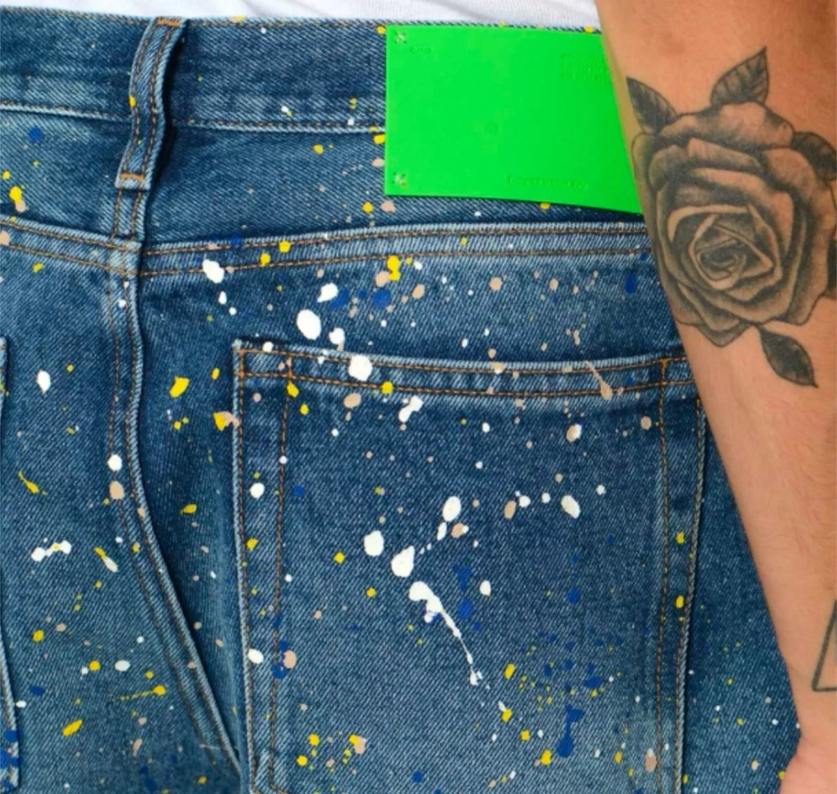 Off-White Paint Splatter Jeans