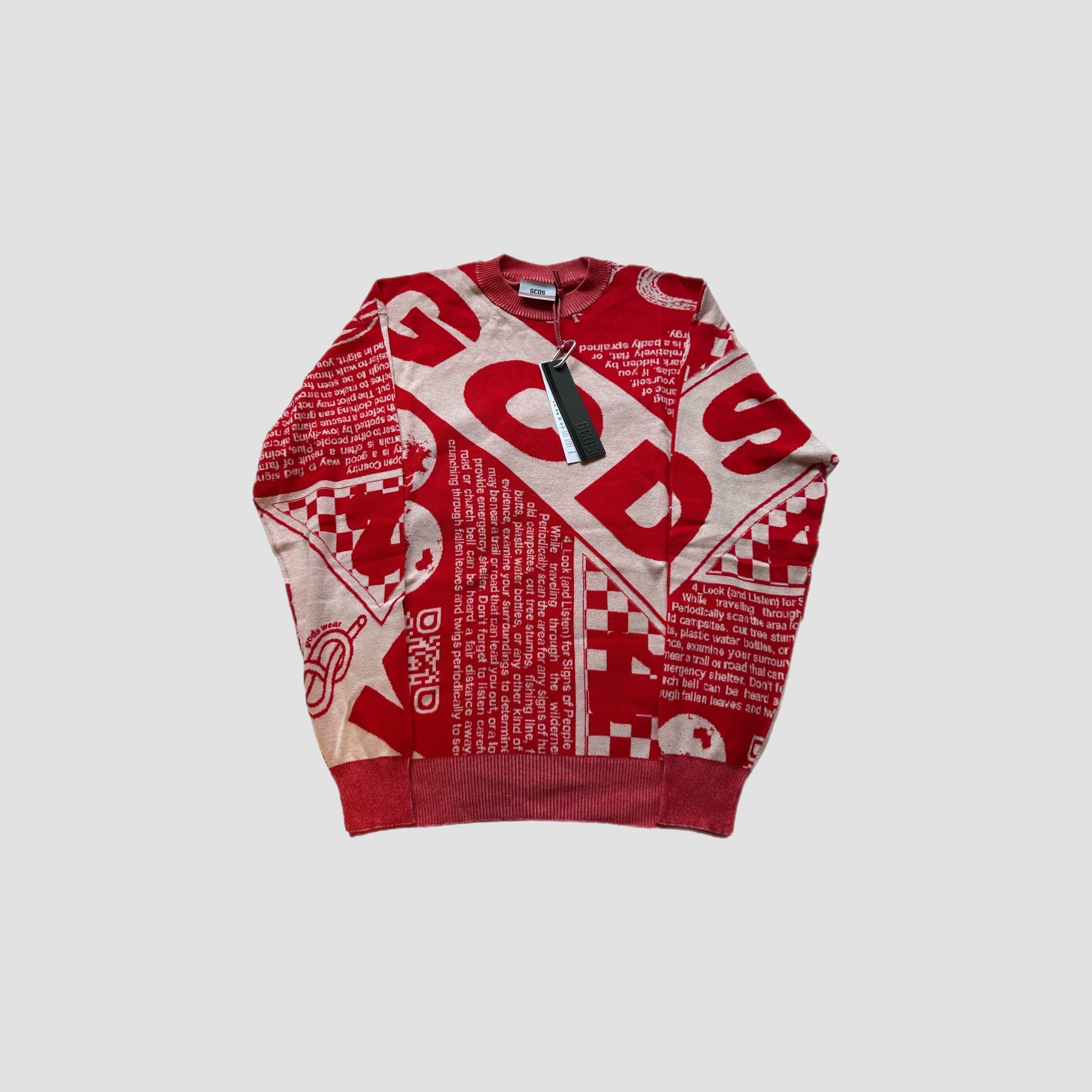 GCDS Universal Flag Jacquard Sweatshirt