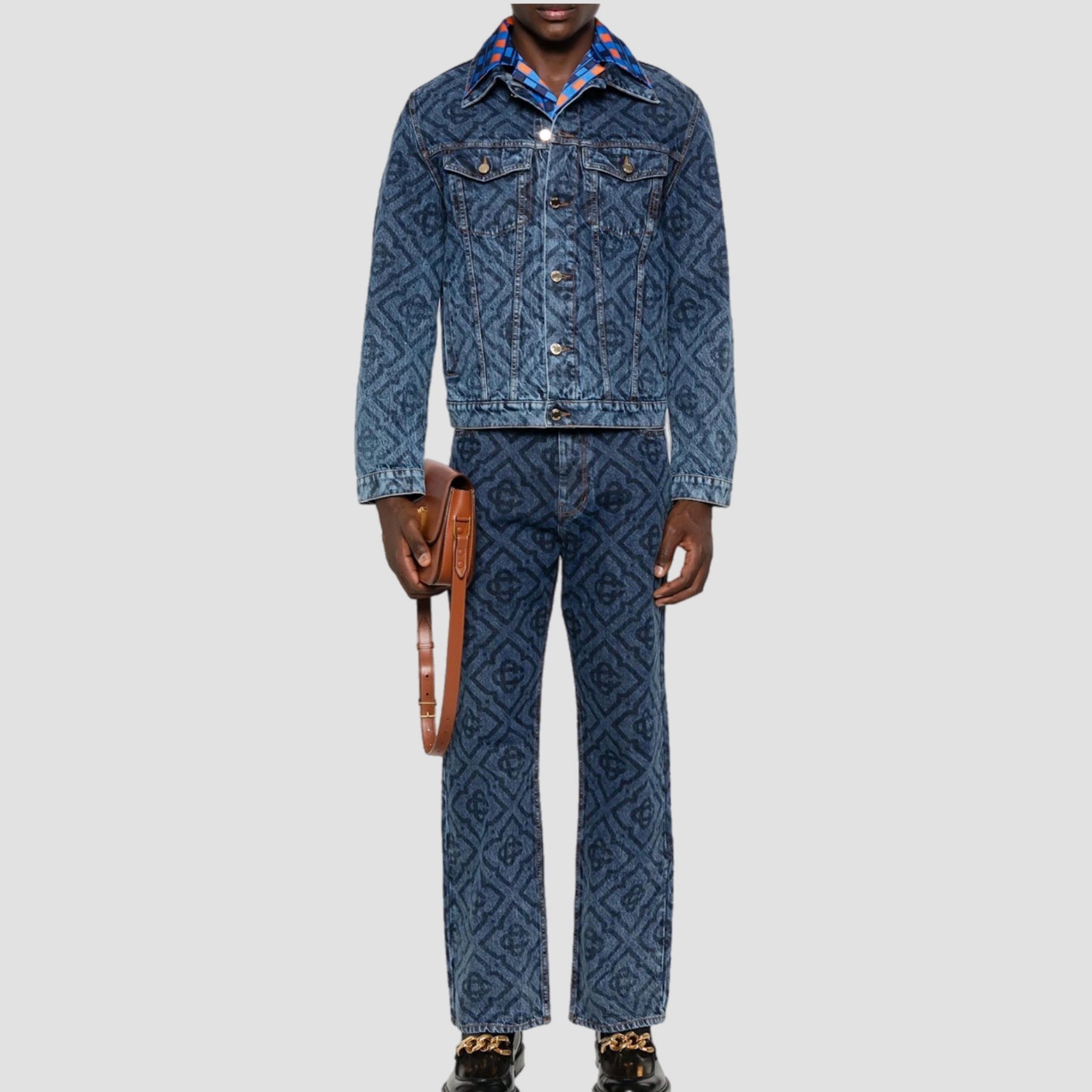 Casablanca Laser Monogran Denim Jeans