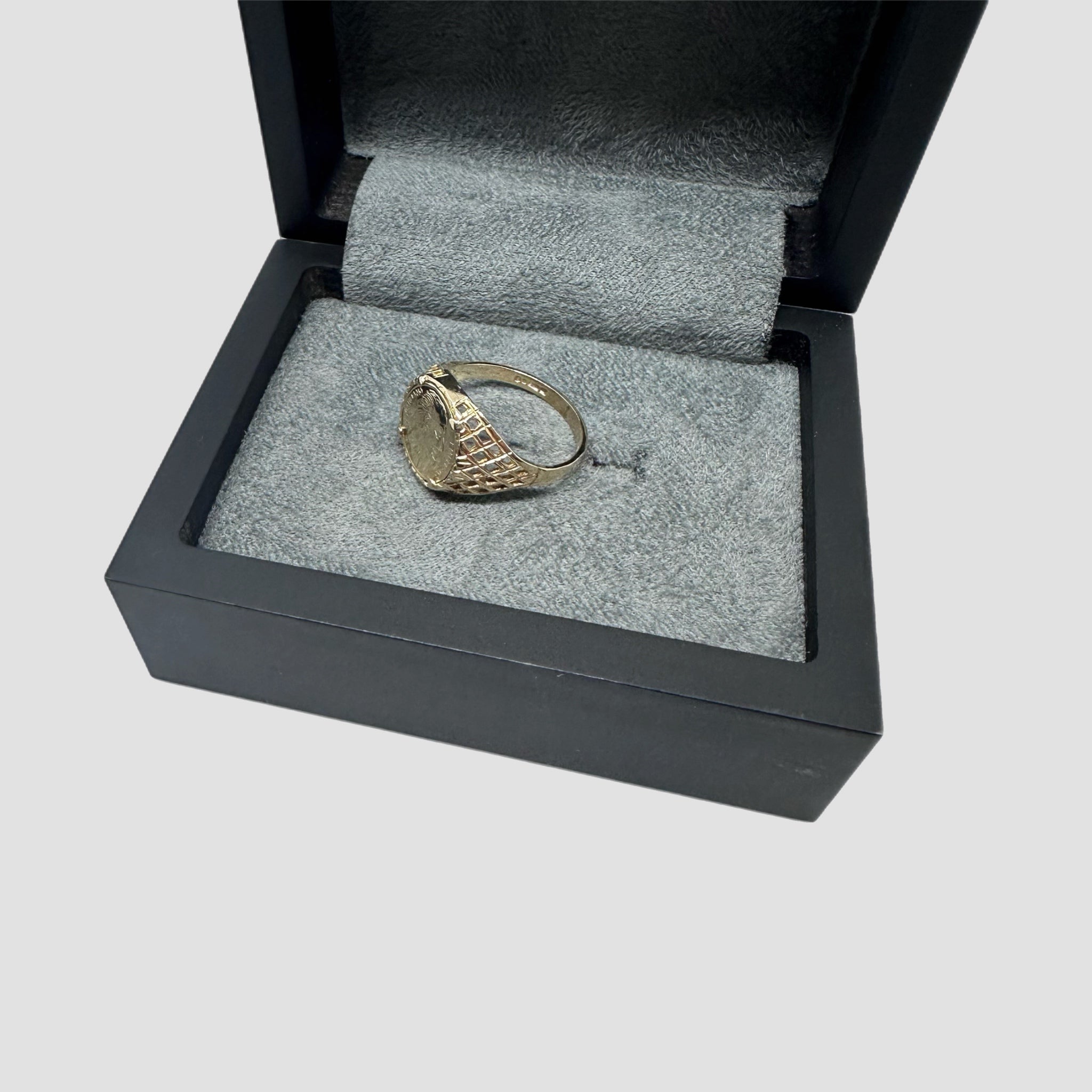 9ct Emperador Maximiliano Coin Ring