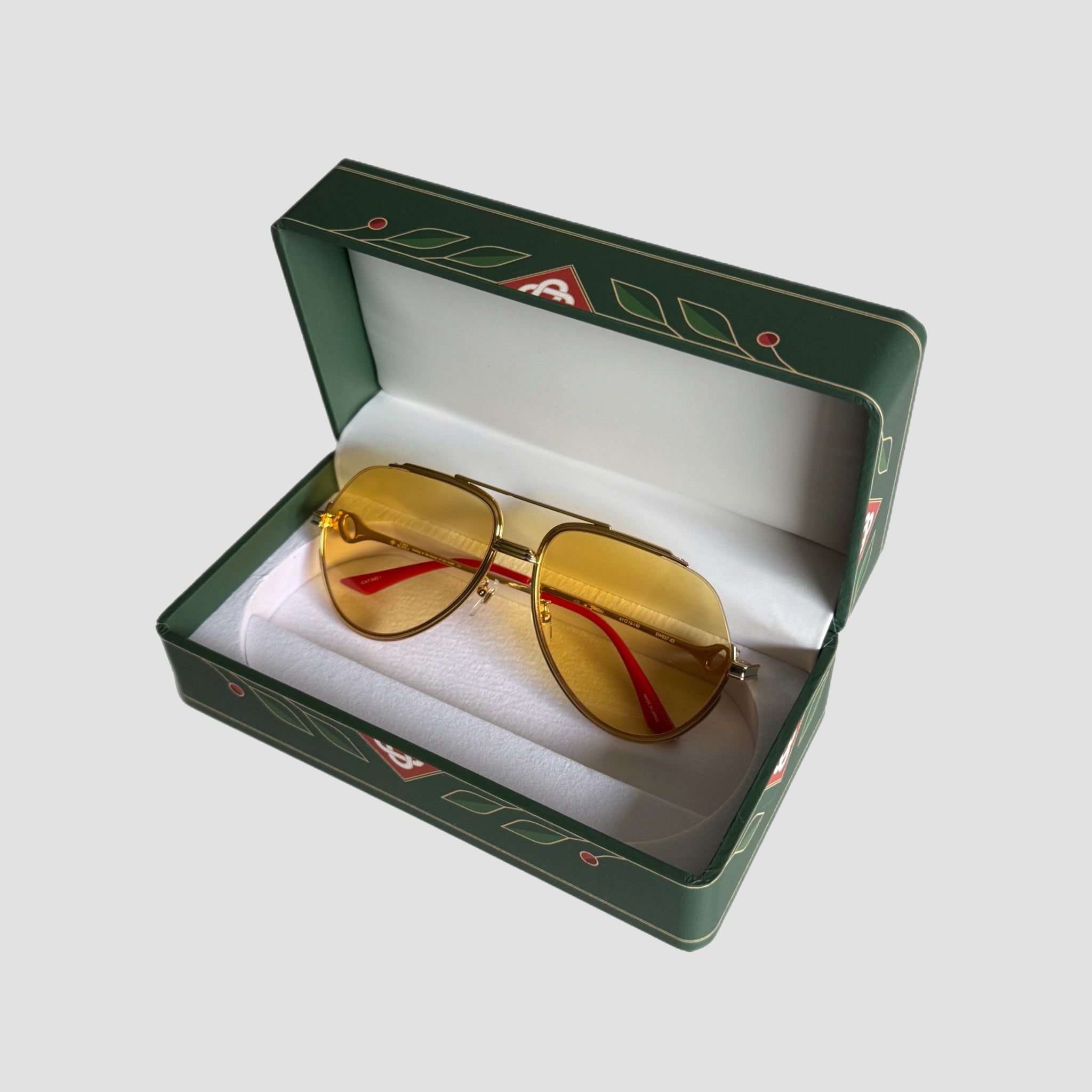 Casablanca Stainless Steel Aviator Sunglasses