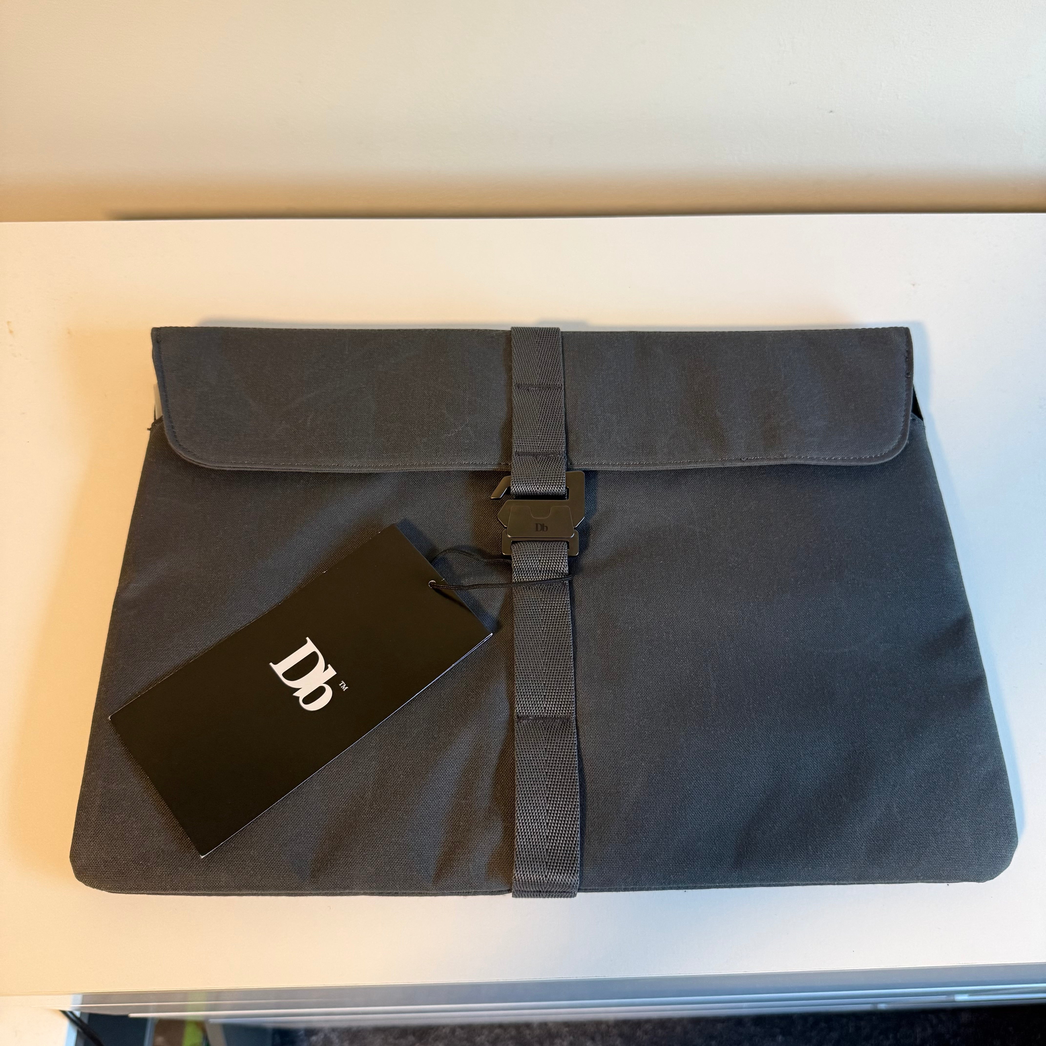 DB Grey Laptop Case Sleeve Bag