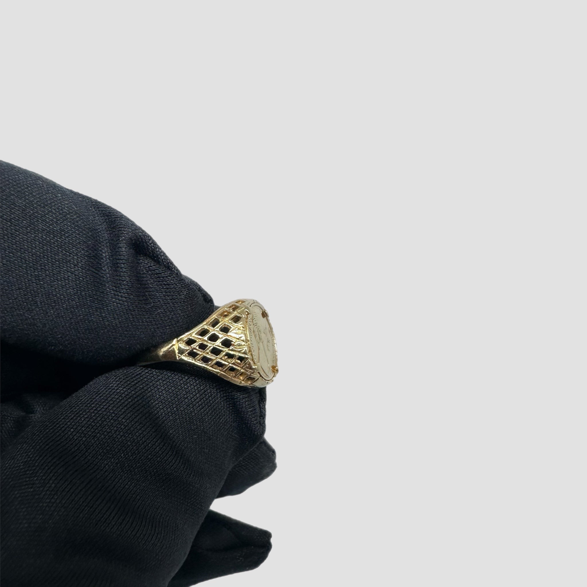 9ct Emperador Maximiliano Coin Ring