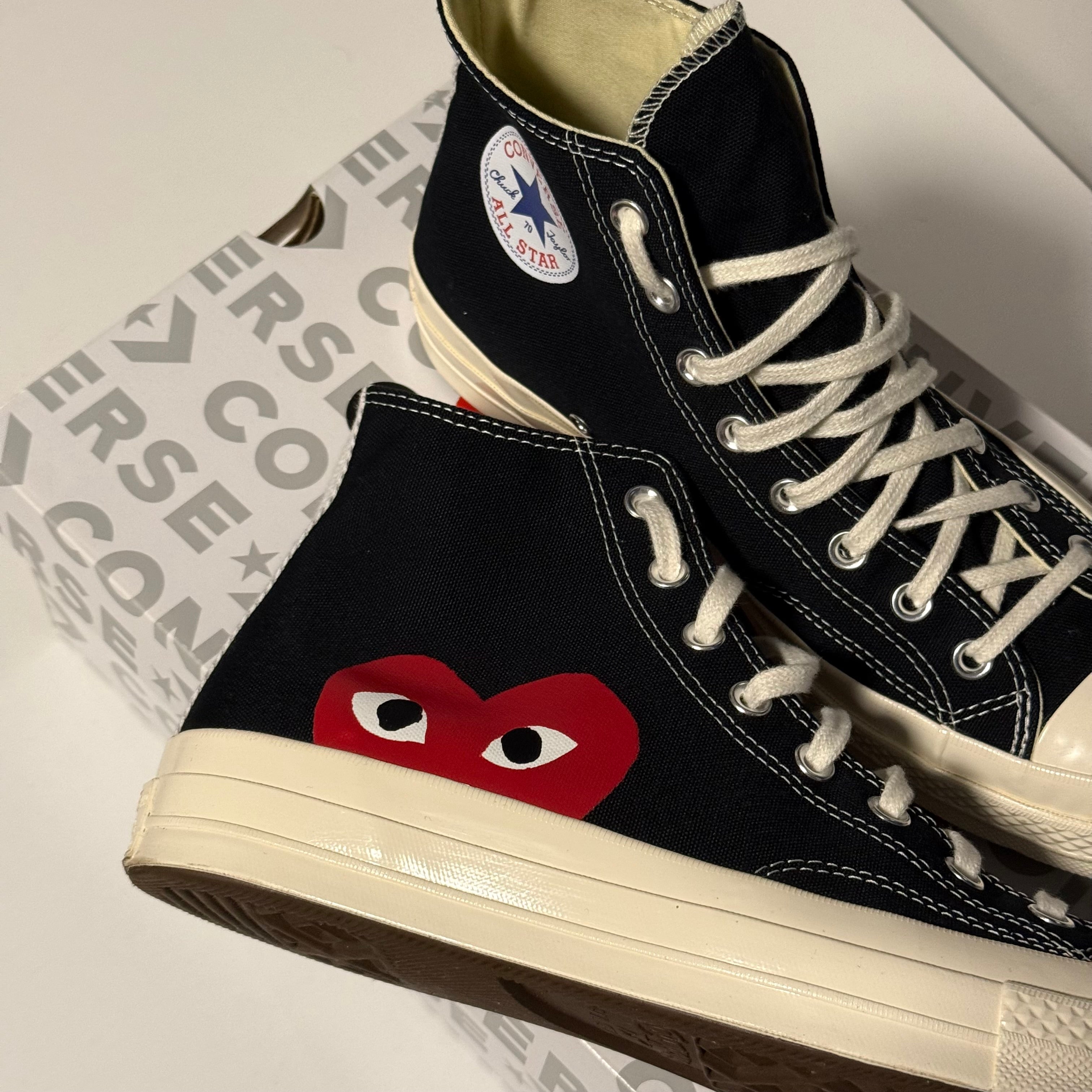Converse Chuck Taylor Hi x CDG Comme des Garcons Black Sneakers