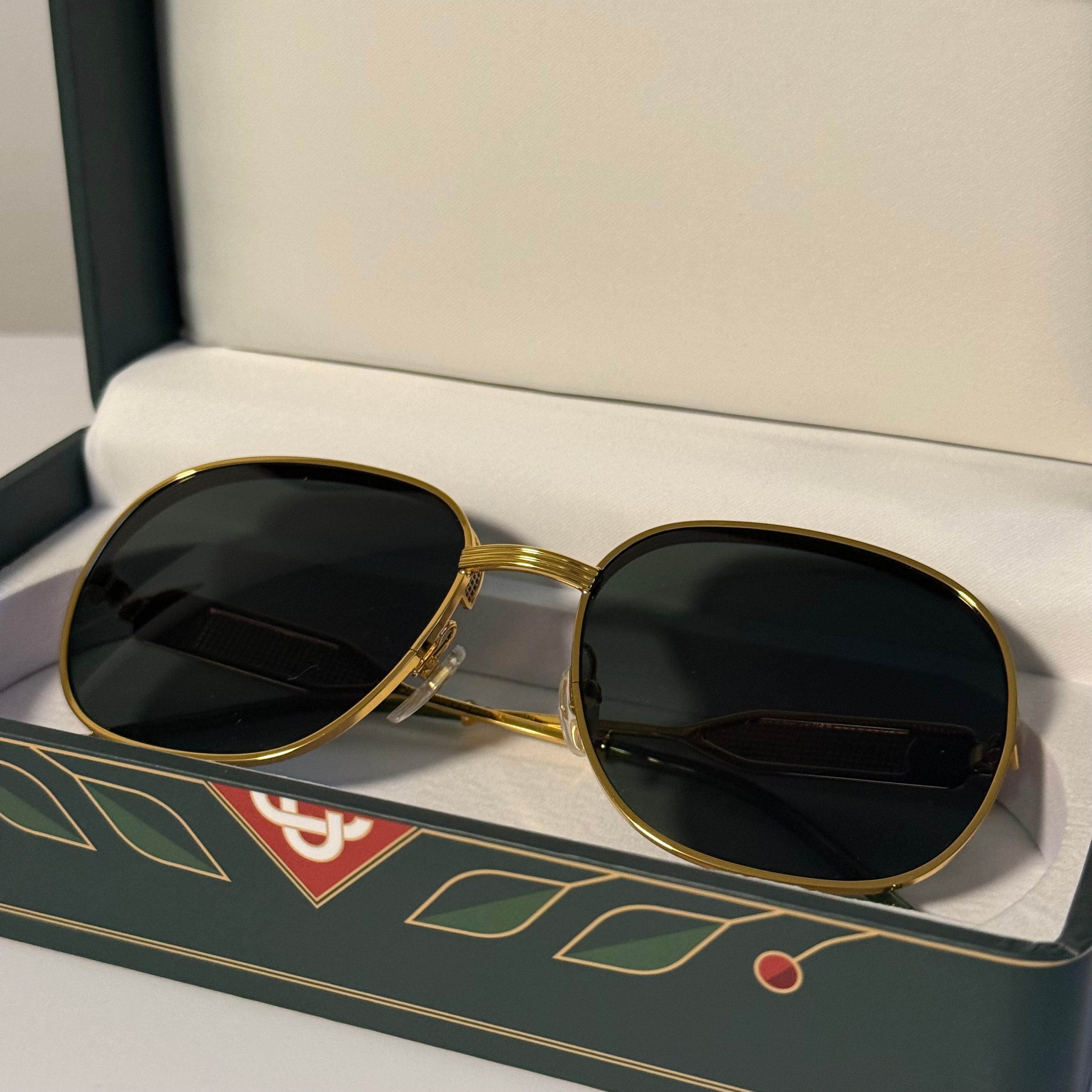 Casablanca Square Metal-frame Sunglasses