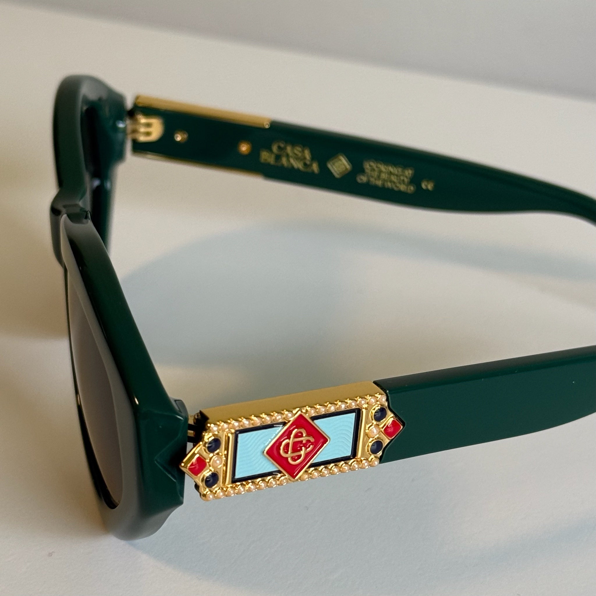Casablanca Monogram Oval Sunglasses