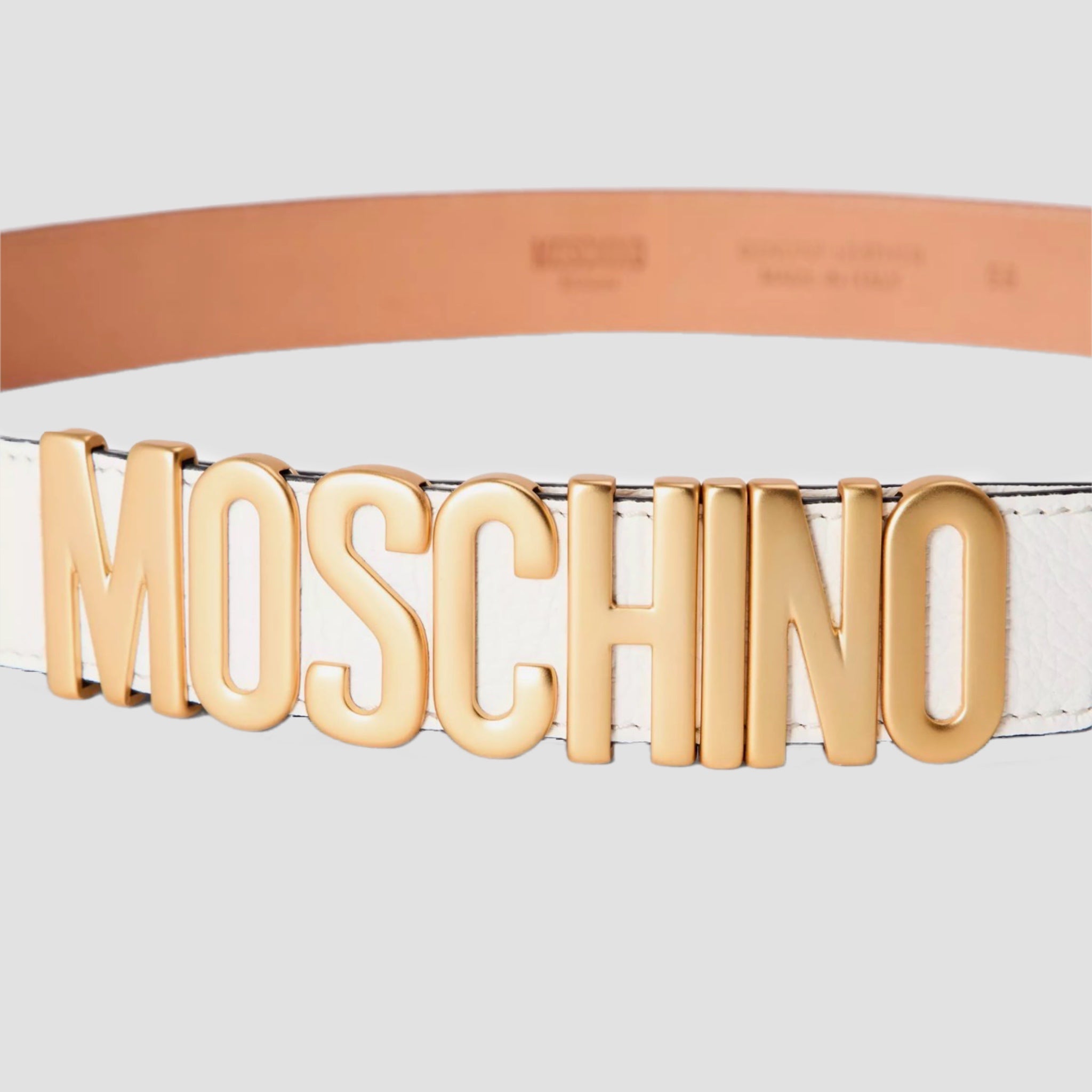 Moschino Leather Belt Size 54