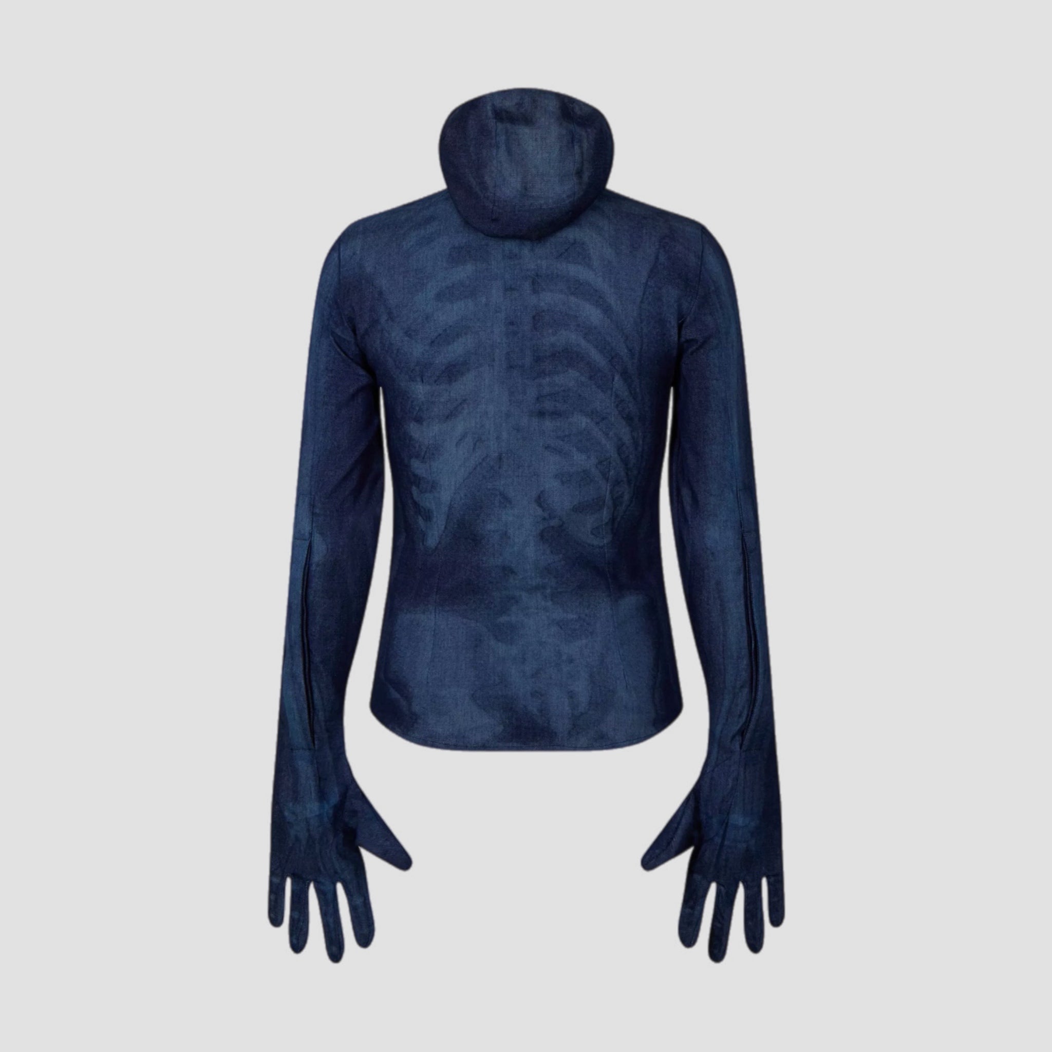 Off-White Body Scan X-Ray Denim Hoodie