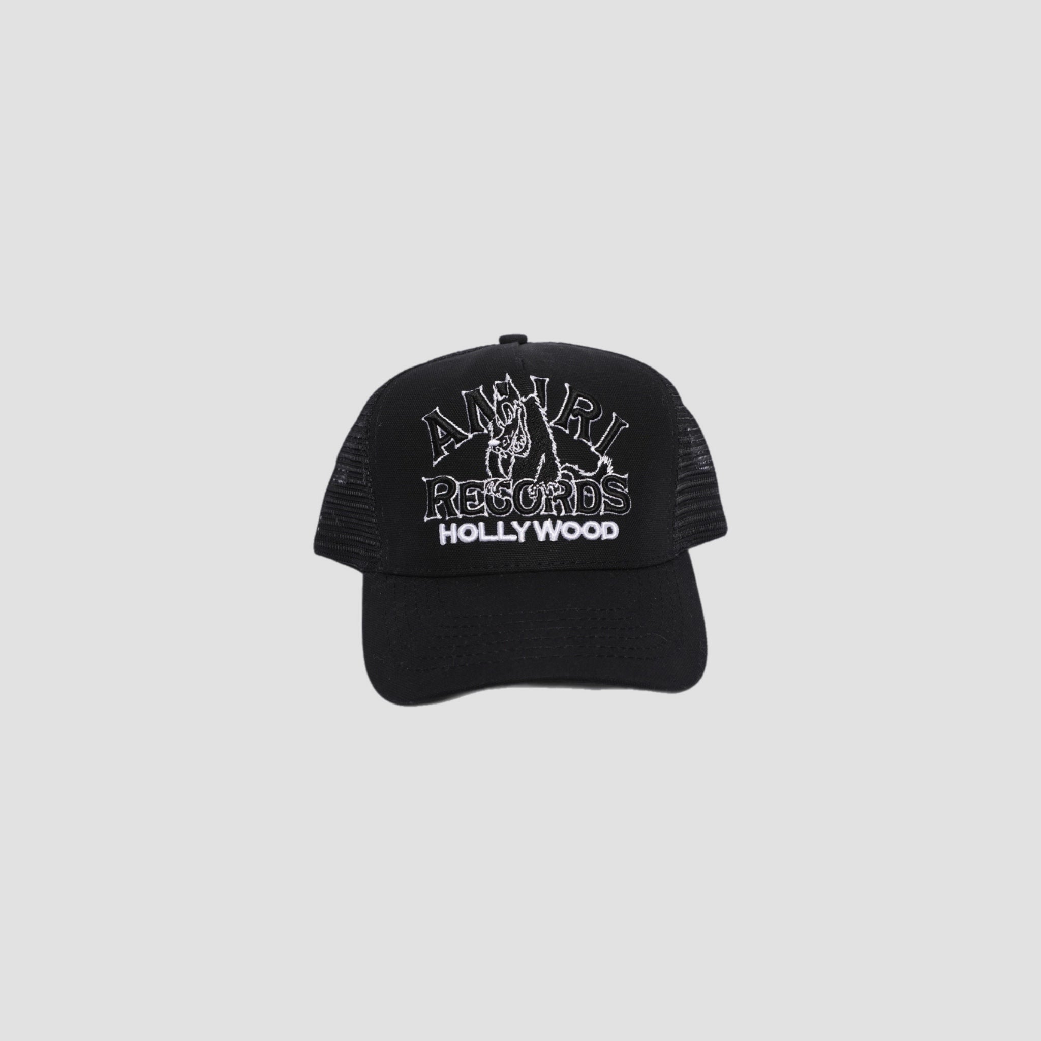 Amiri Records Wolf Logo Trucker Hat