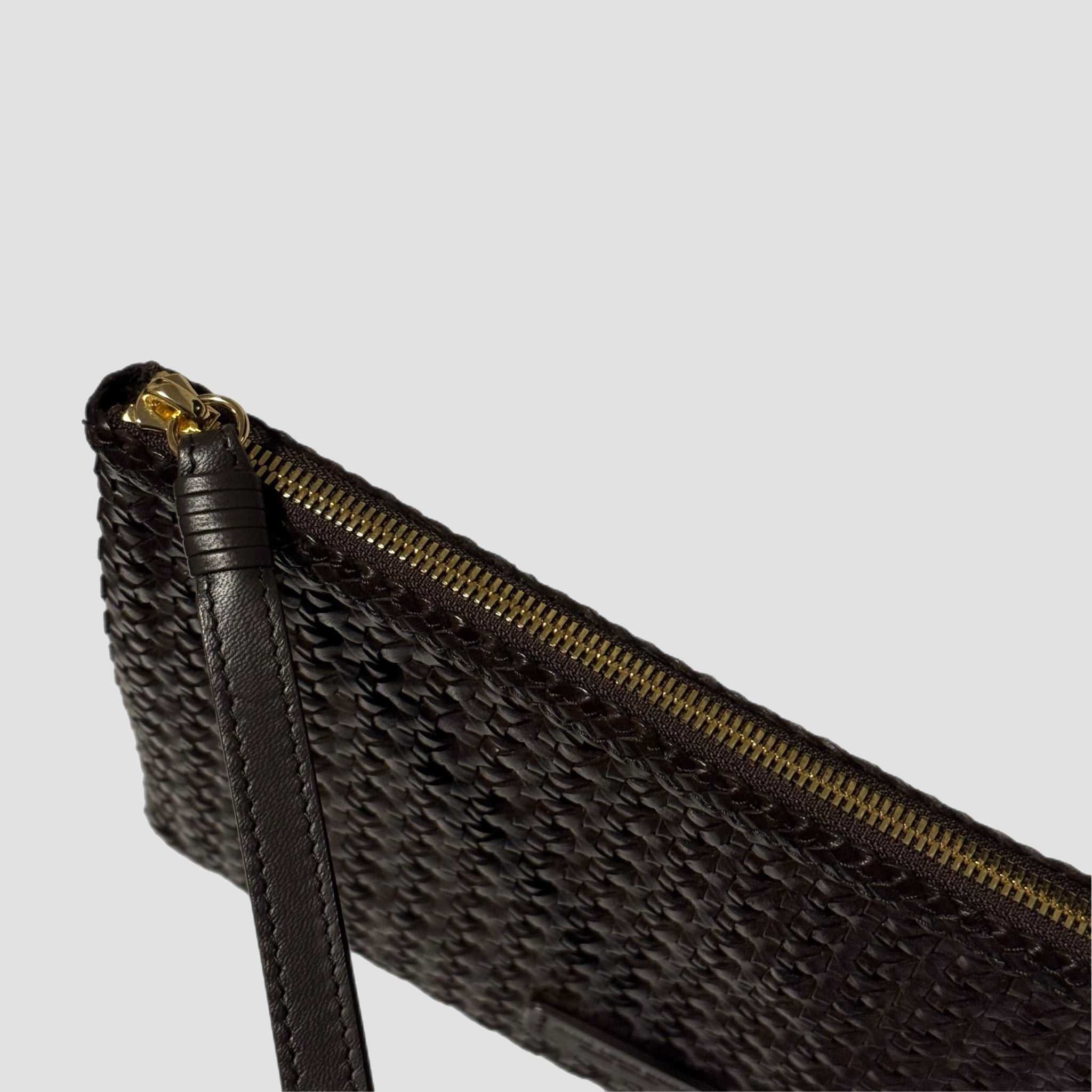 Aime Leon Dore Woven Leather Pouch