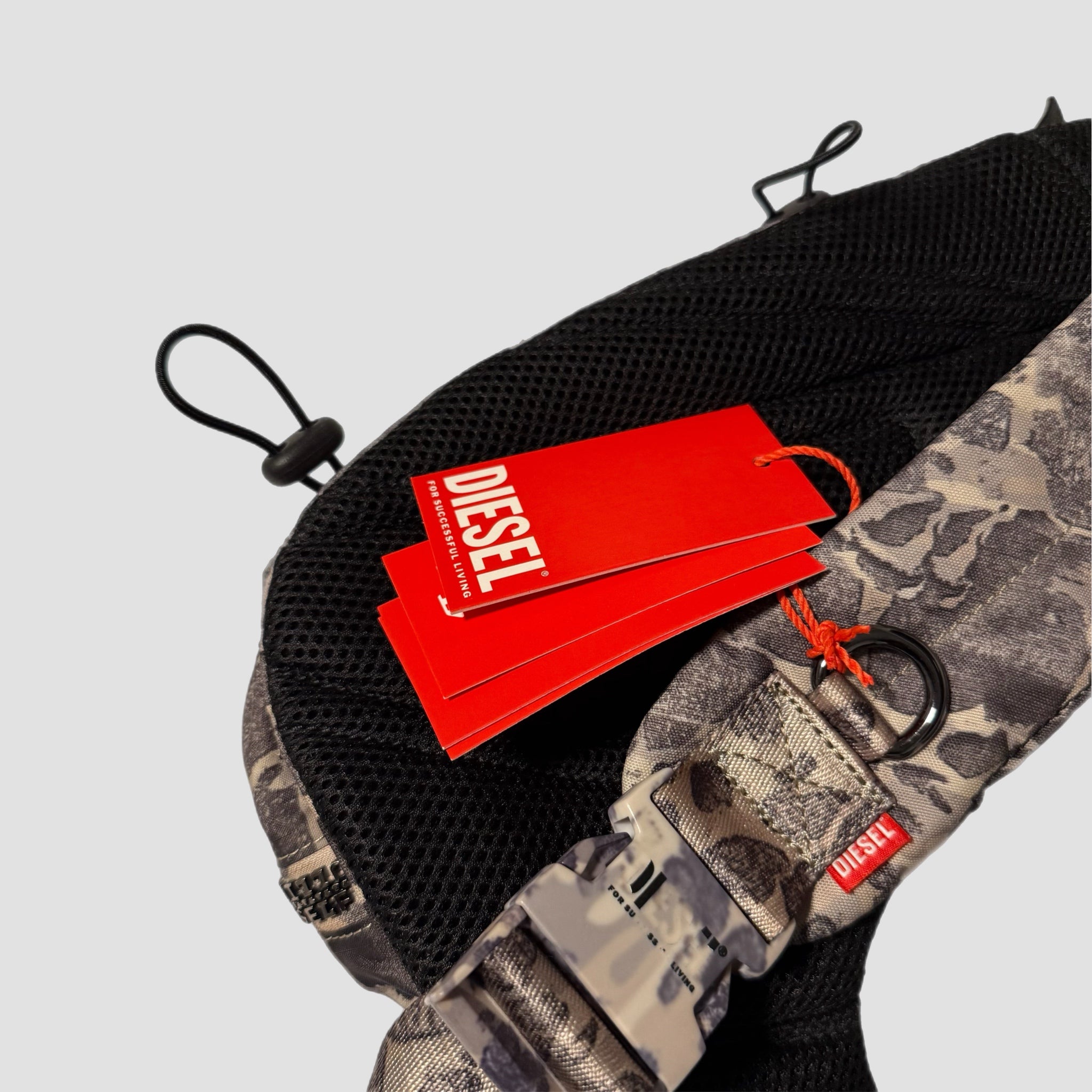 Diesel Zip-D Sling Backpack Incense Grey