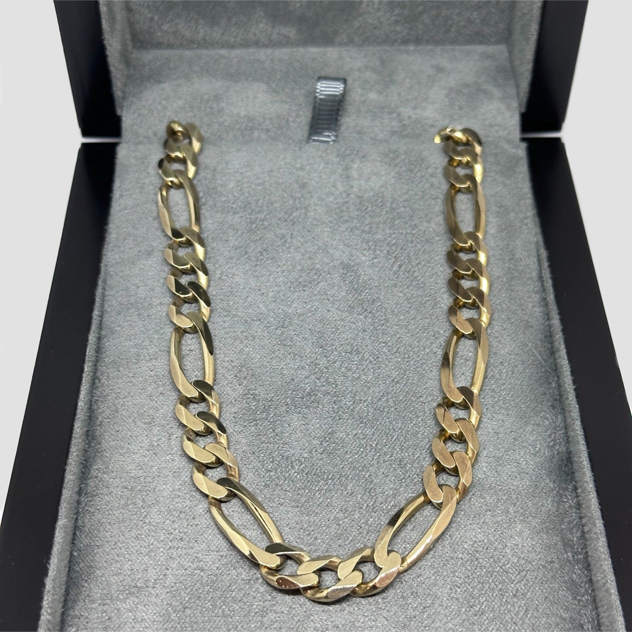 9ct Figaro Italian Curb Chain Necklace