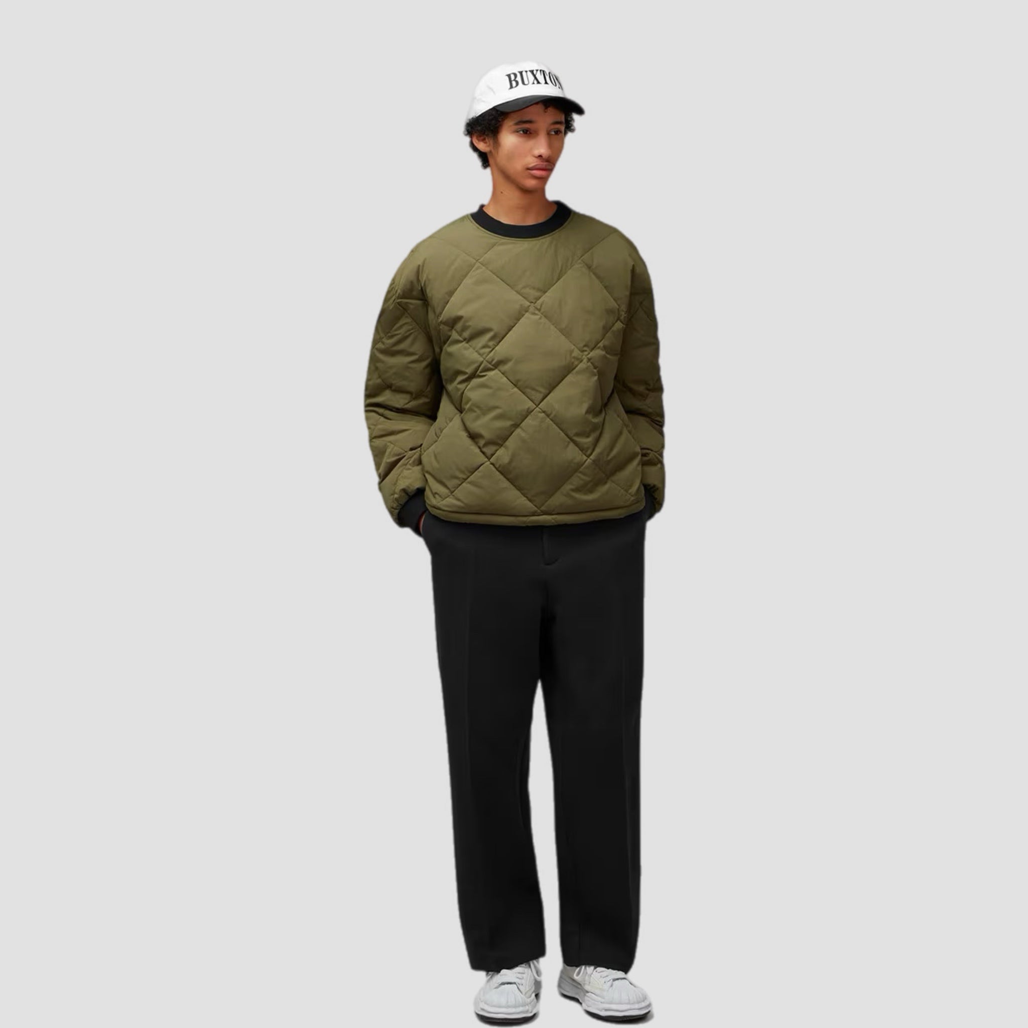 Cole Buxton Quilted Crewneck Sweatshirt