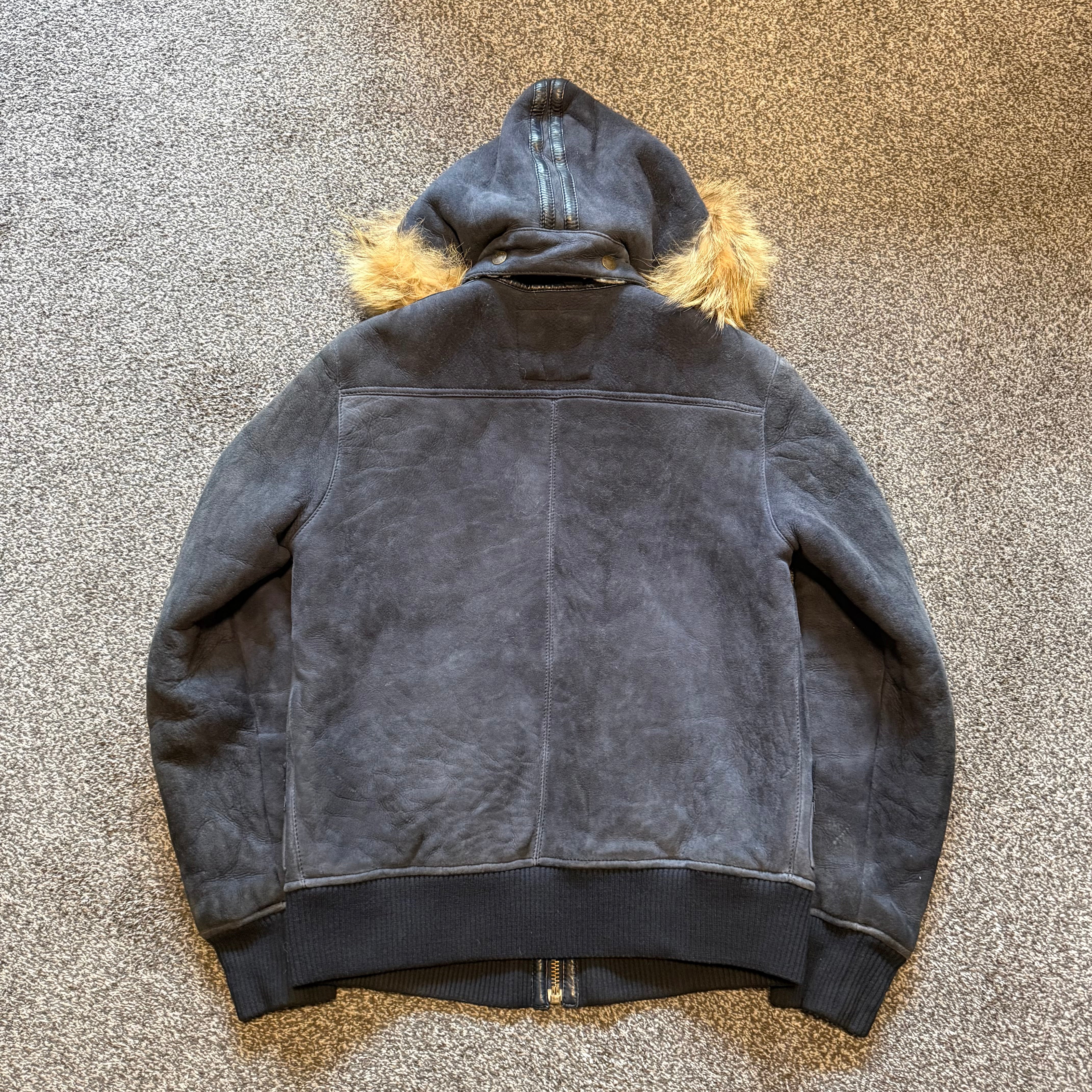 D&G Lambskin Suede Hooded Jacket