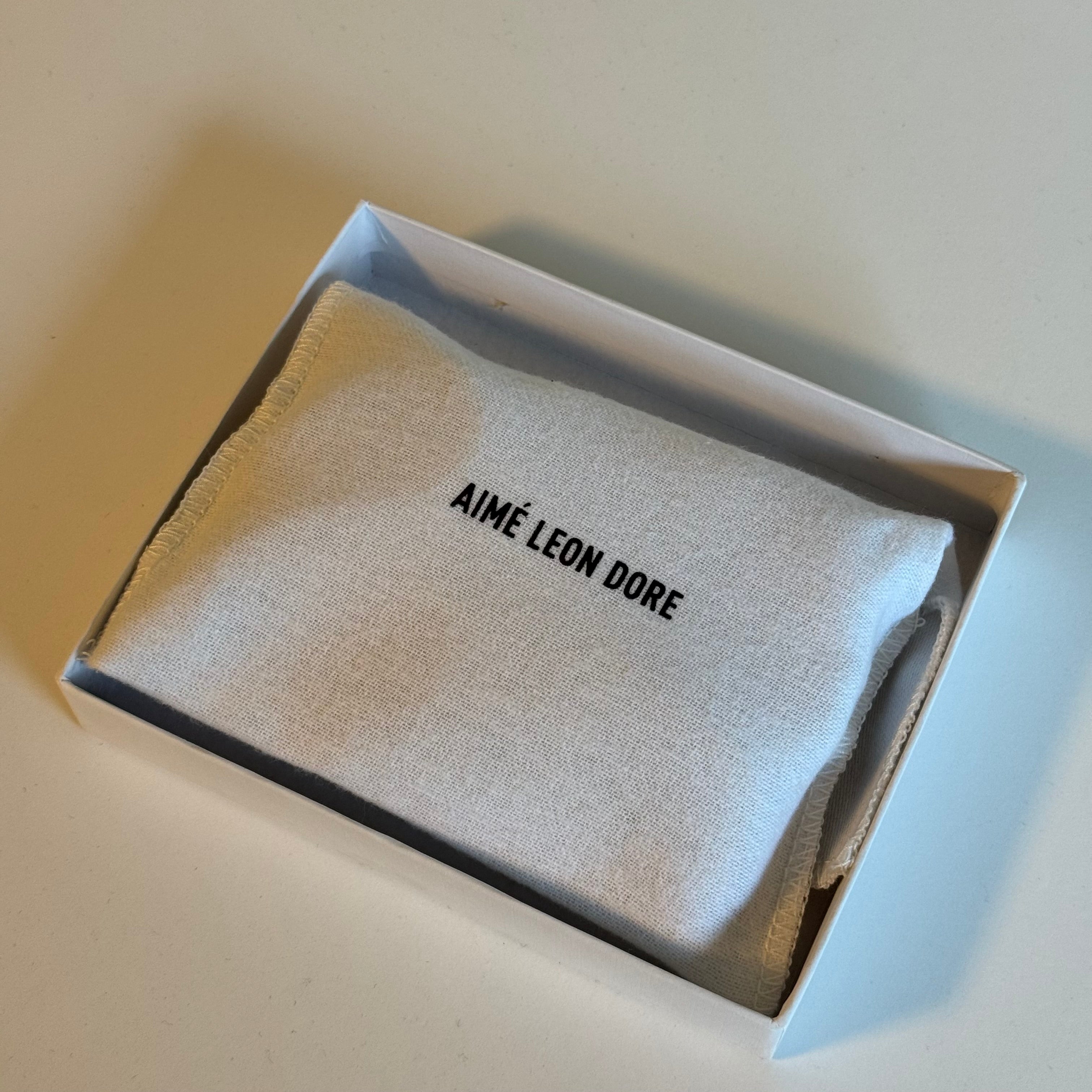 Aime Leon Dore Debossed Logo Leather Card Holder