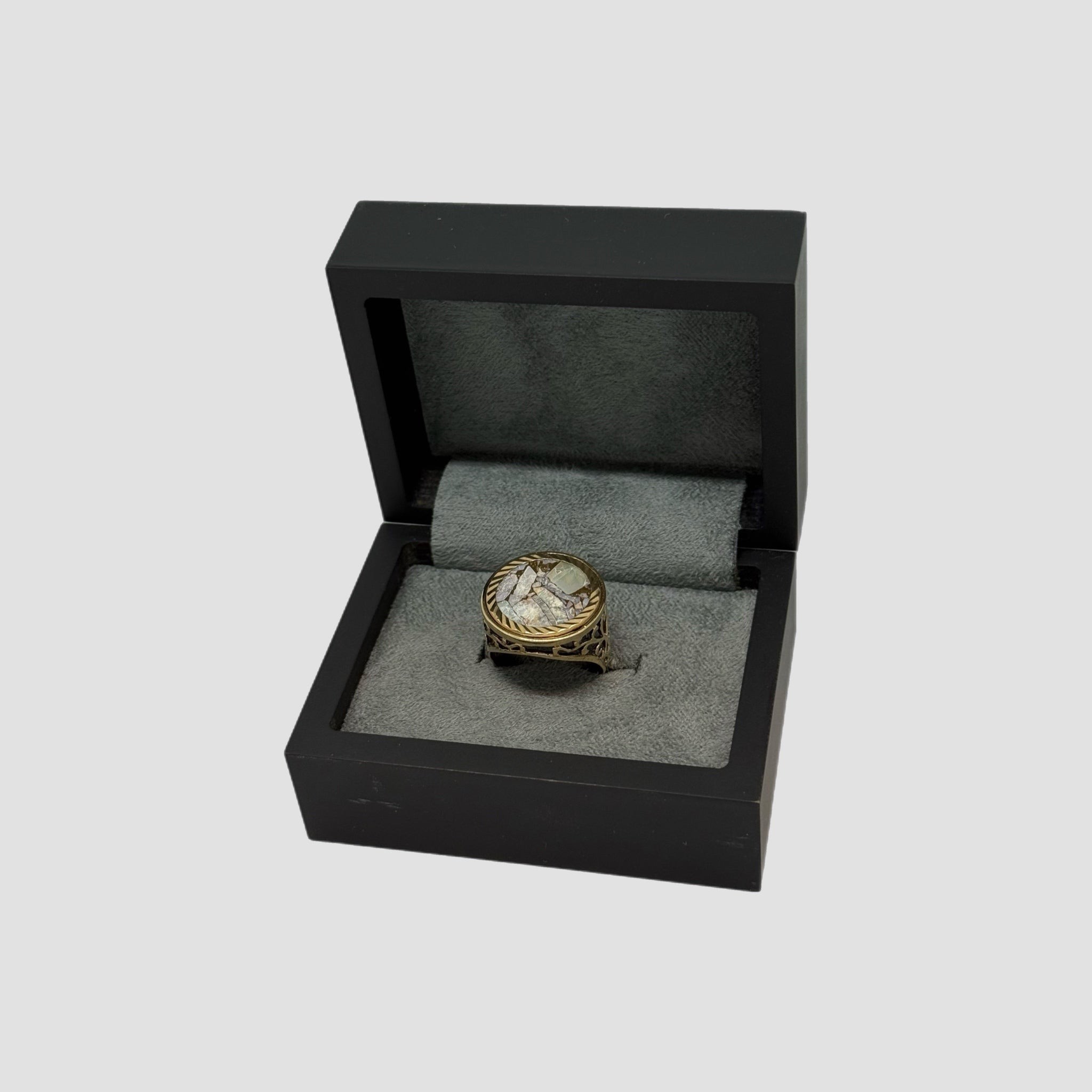 9ct Stone 1/10 Krugerrand Ring