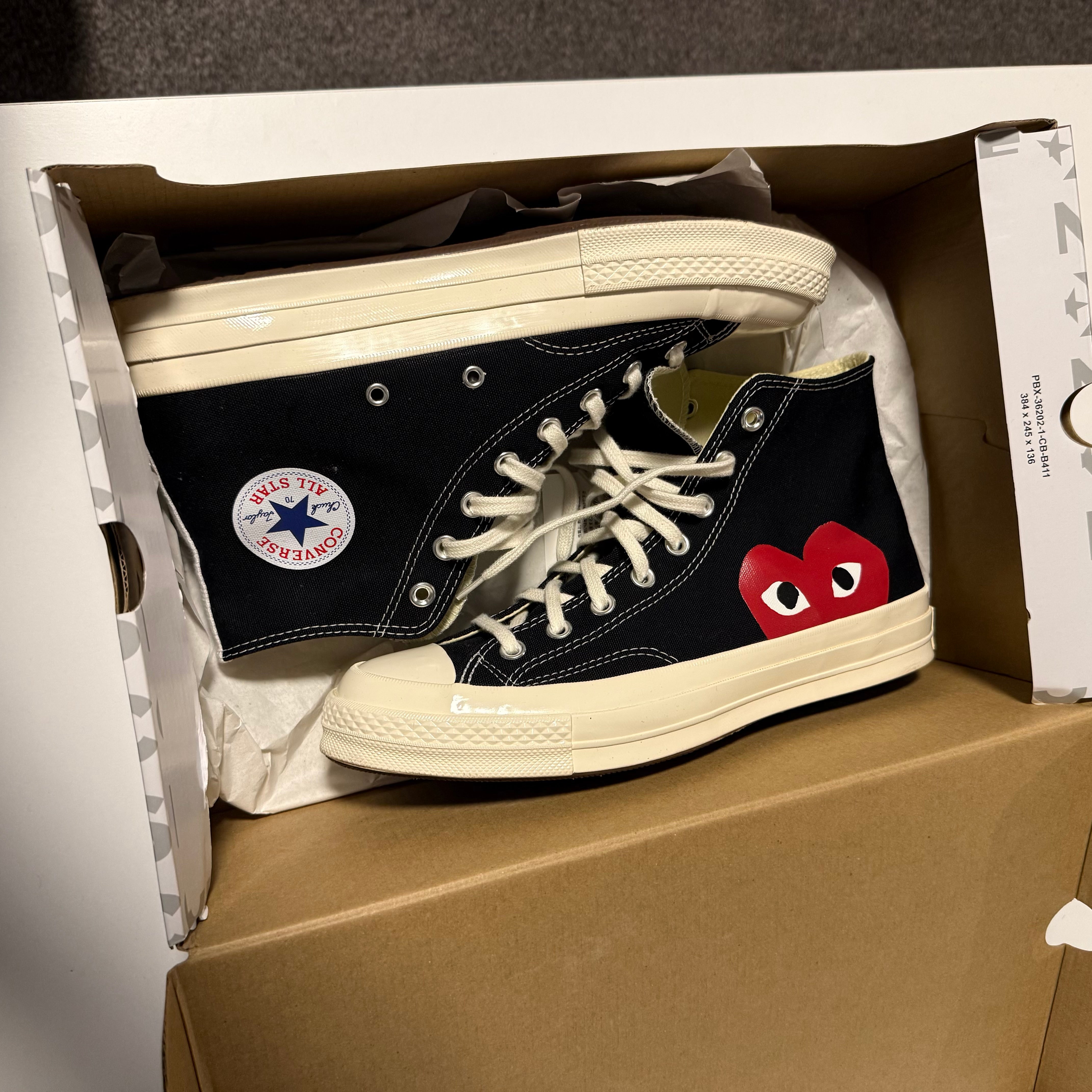 Converse Chuck Taylor Hi x CDG Comme des Garcons Black Sneakers