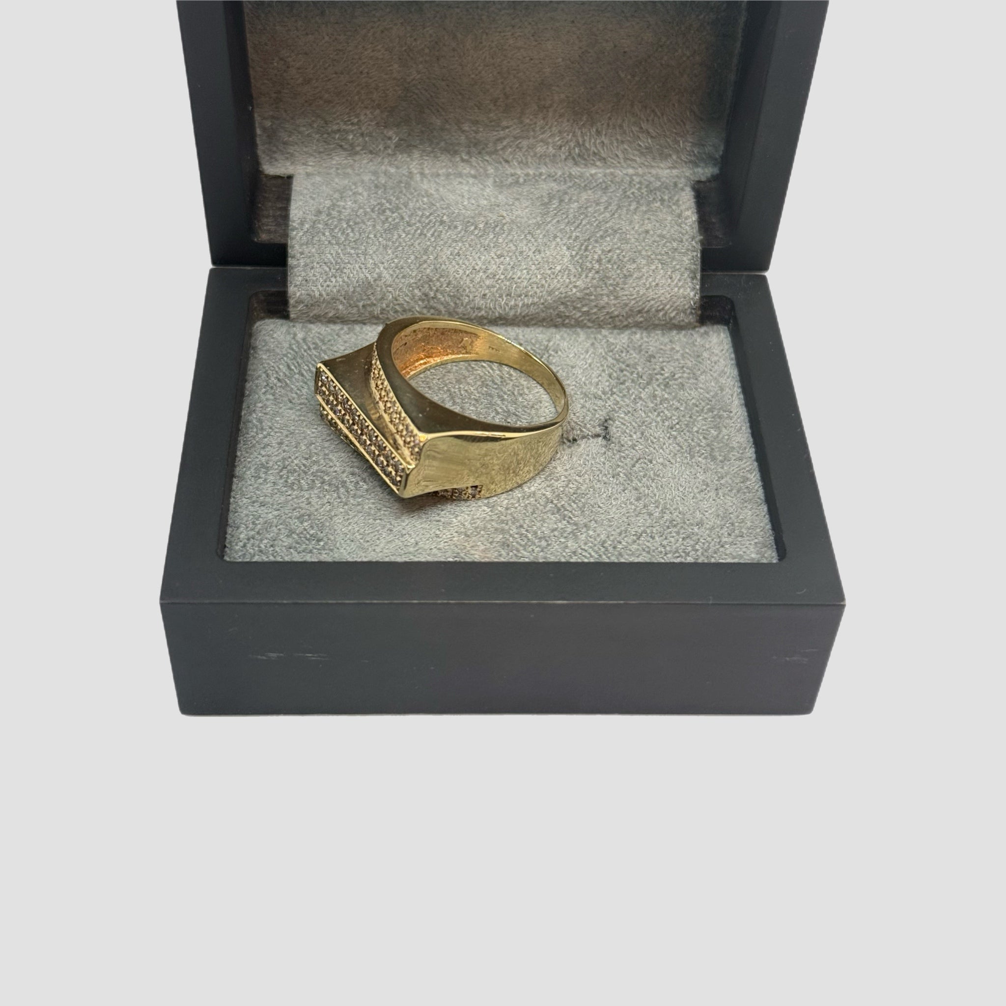9ct Natural Diamond Pave Set Ring