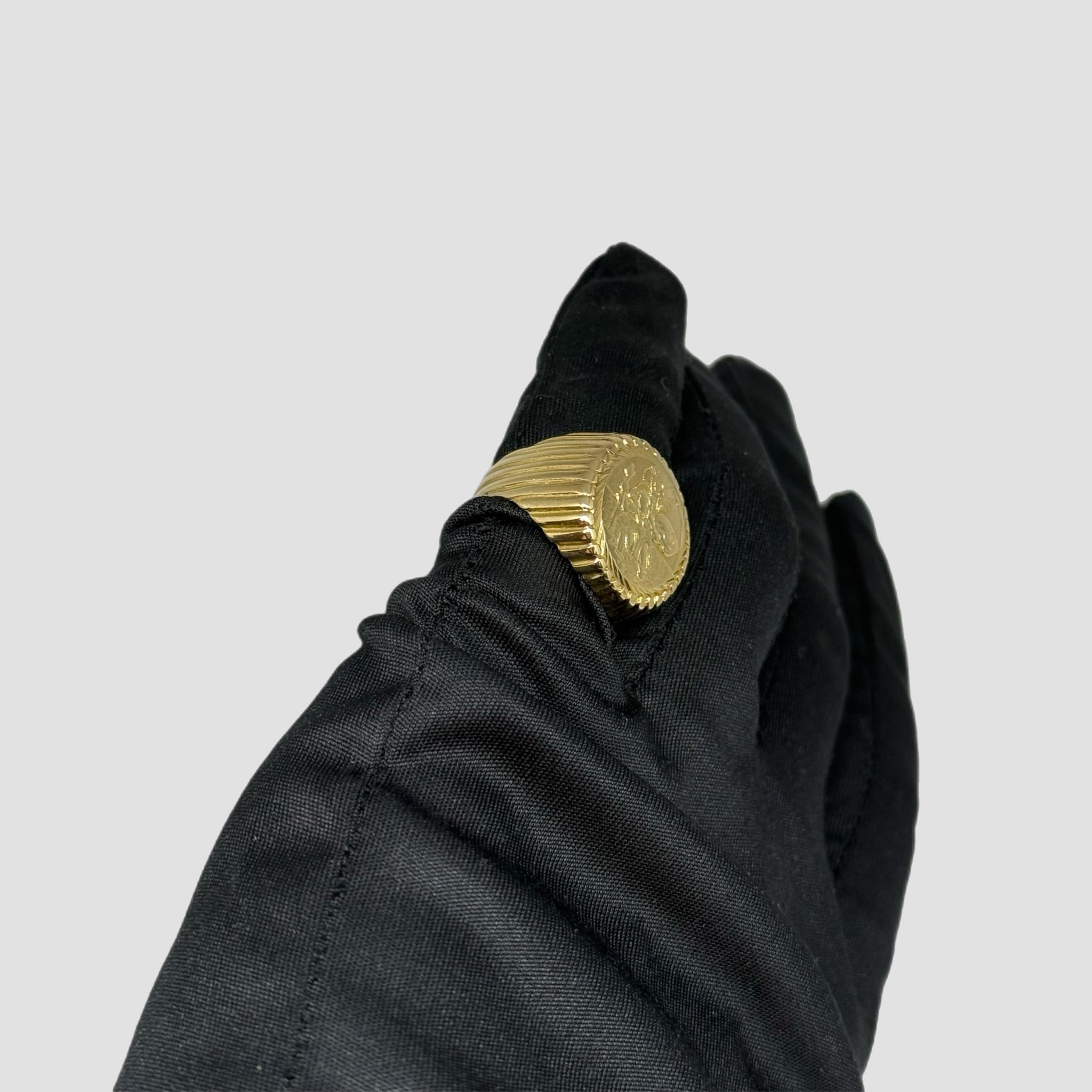 9ct St Christopher Coin Ring