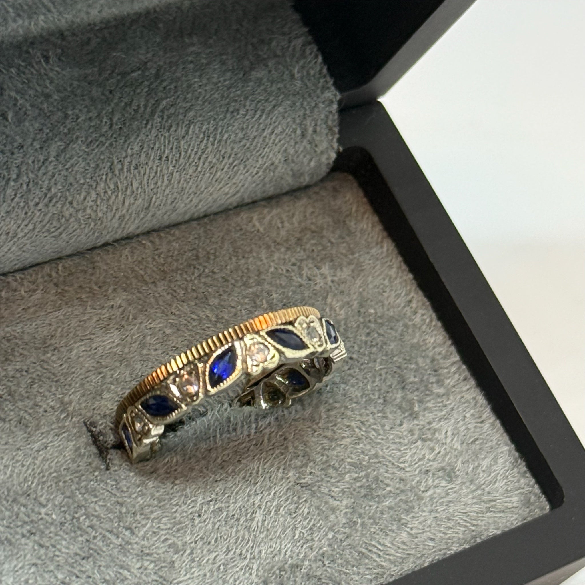9ct Sapphire CZ Full Eternity Ring