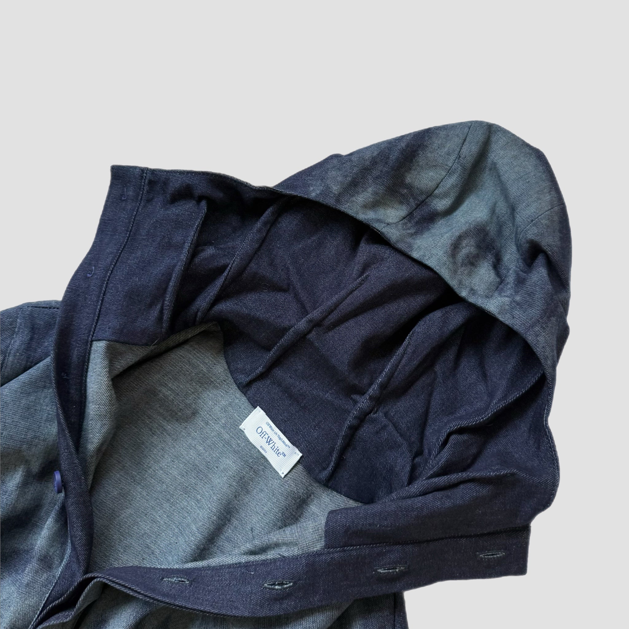 Off-White Body Scan X-Ray Denim Hoodie