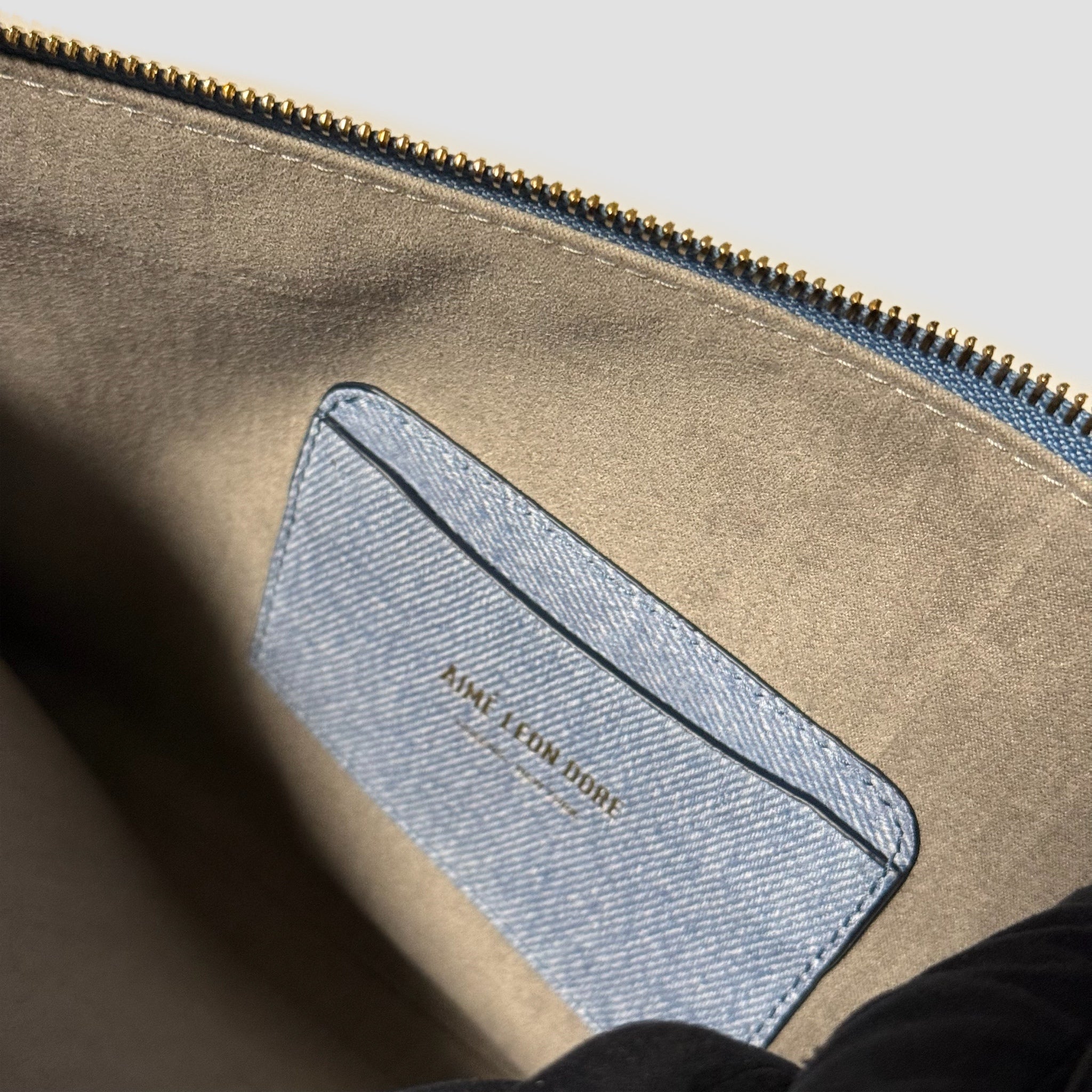 Aime Leon Dore Printed Pouch Light Wash Blue