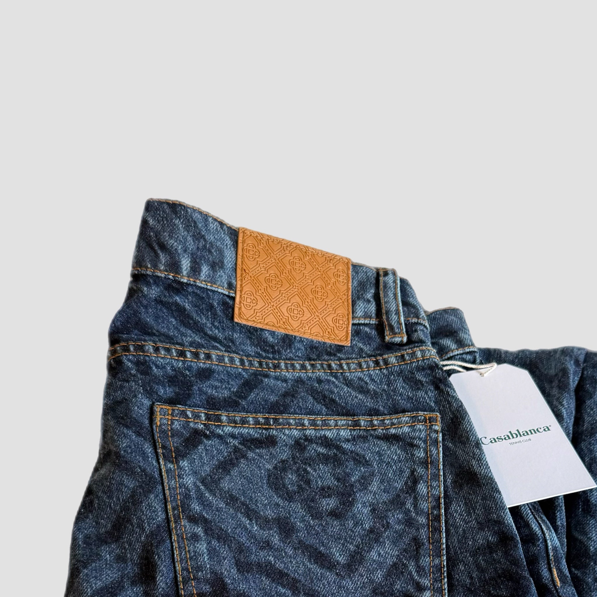Casablanca Laser Monogran Denim Jeans