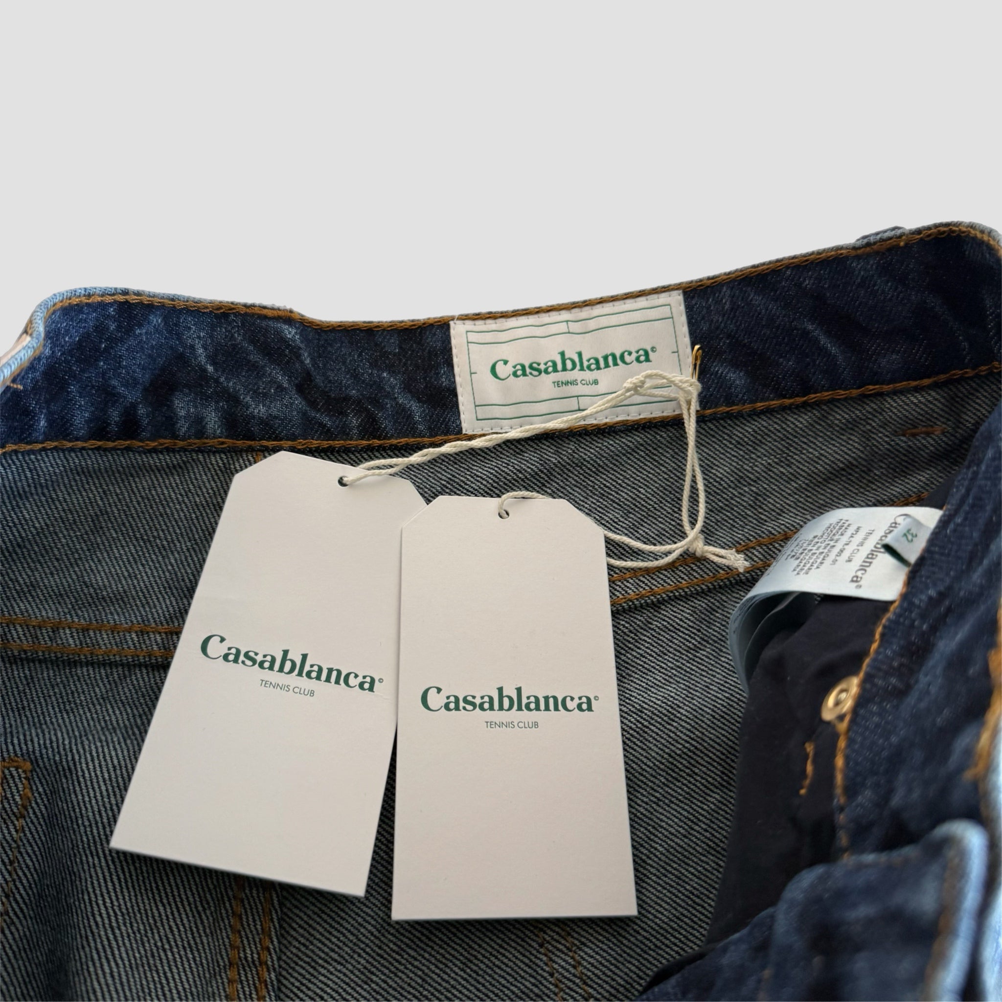Casablanca Laser Monogran Denim Jeans