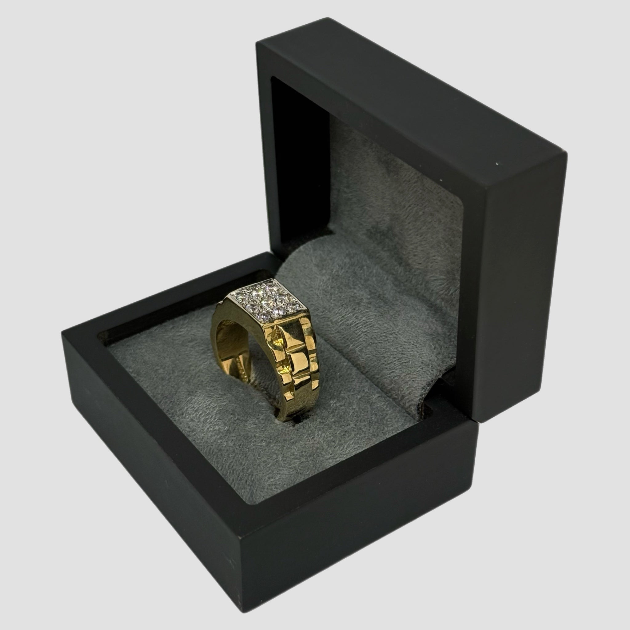 9ct CZ Rolex Style Ring