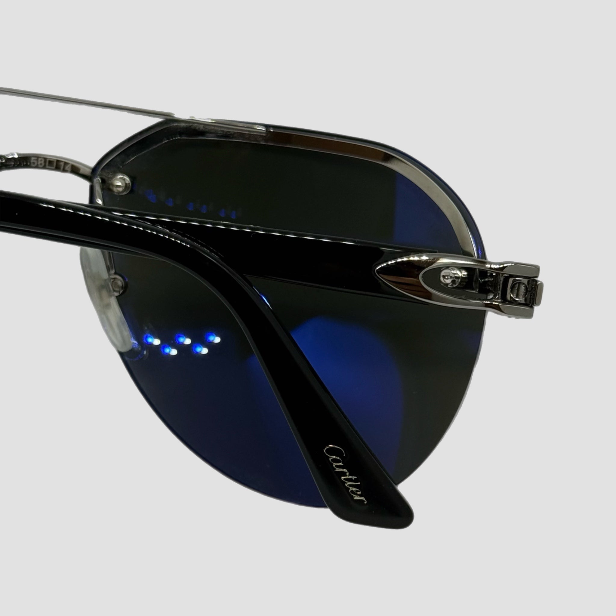 Mens Cartier Frameless Aviator Sunglasses