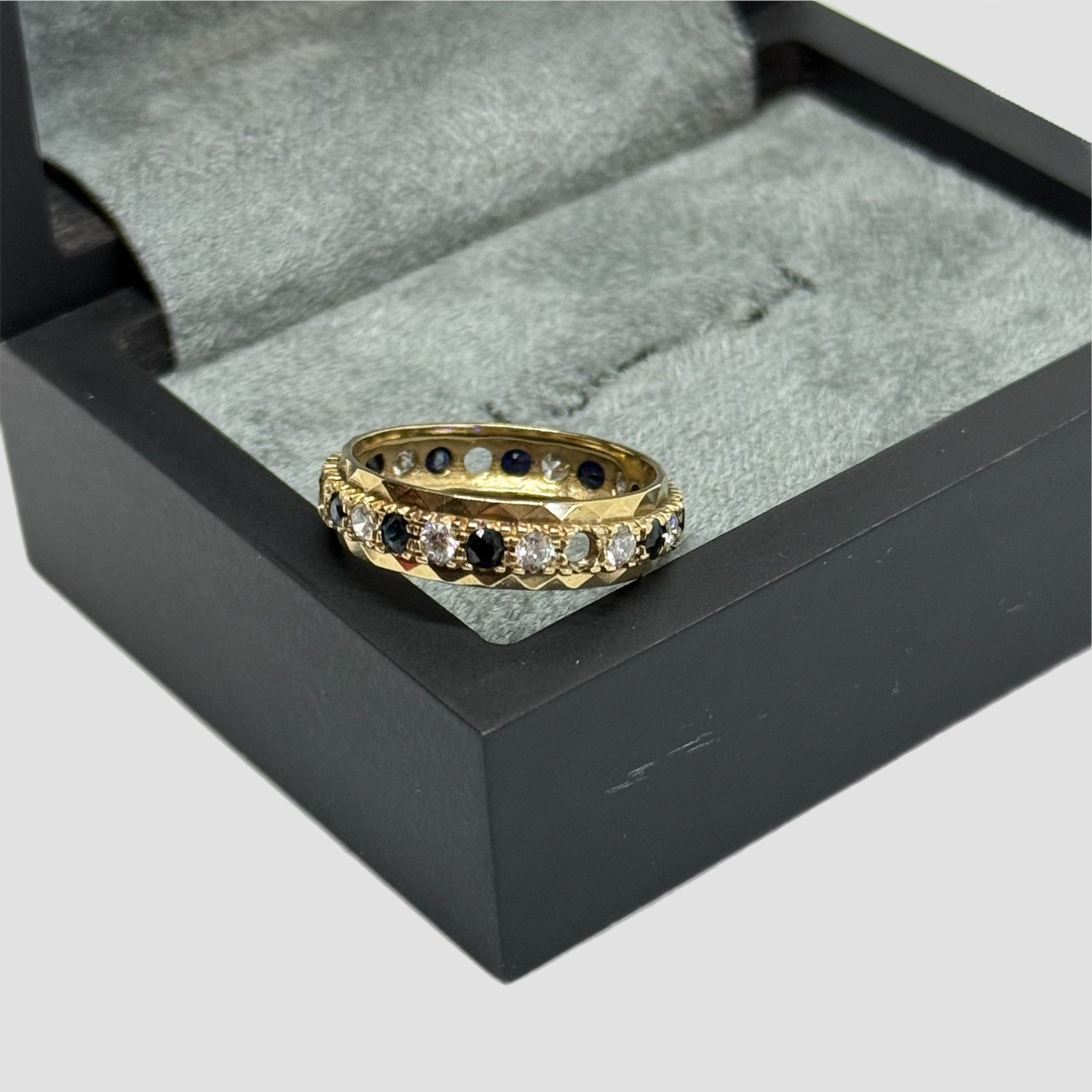 9ct Sapphire CZ Full Eternity Ring