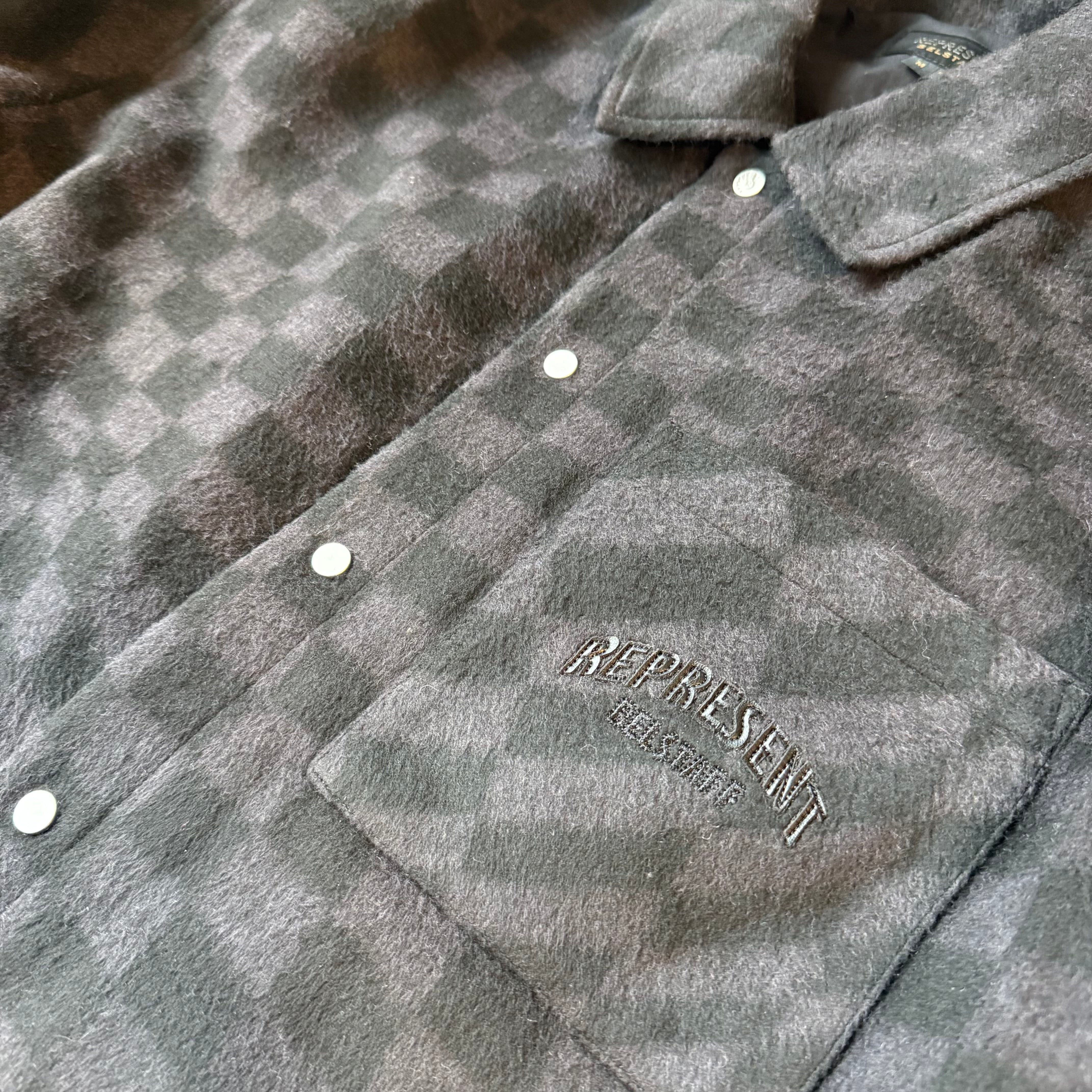 Represent X Belstaff Checkerboard Wool Overshirt/Jacket