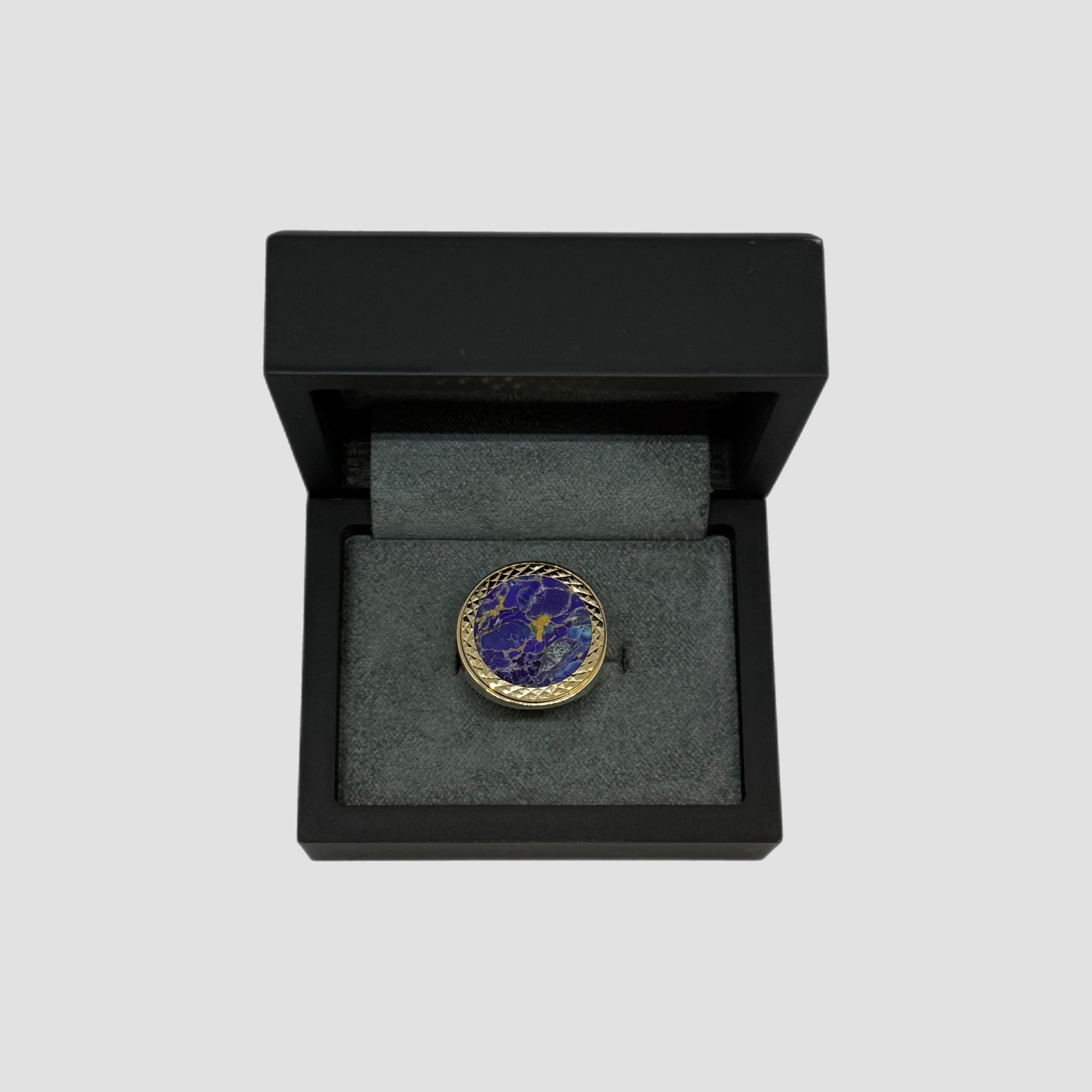 Mohave Purple Copper St George Half Sovereign Ring